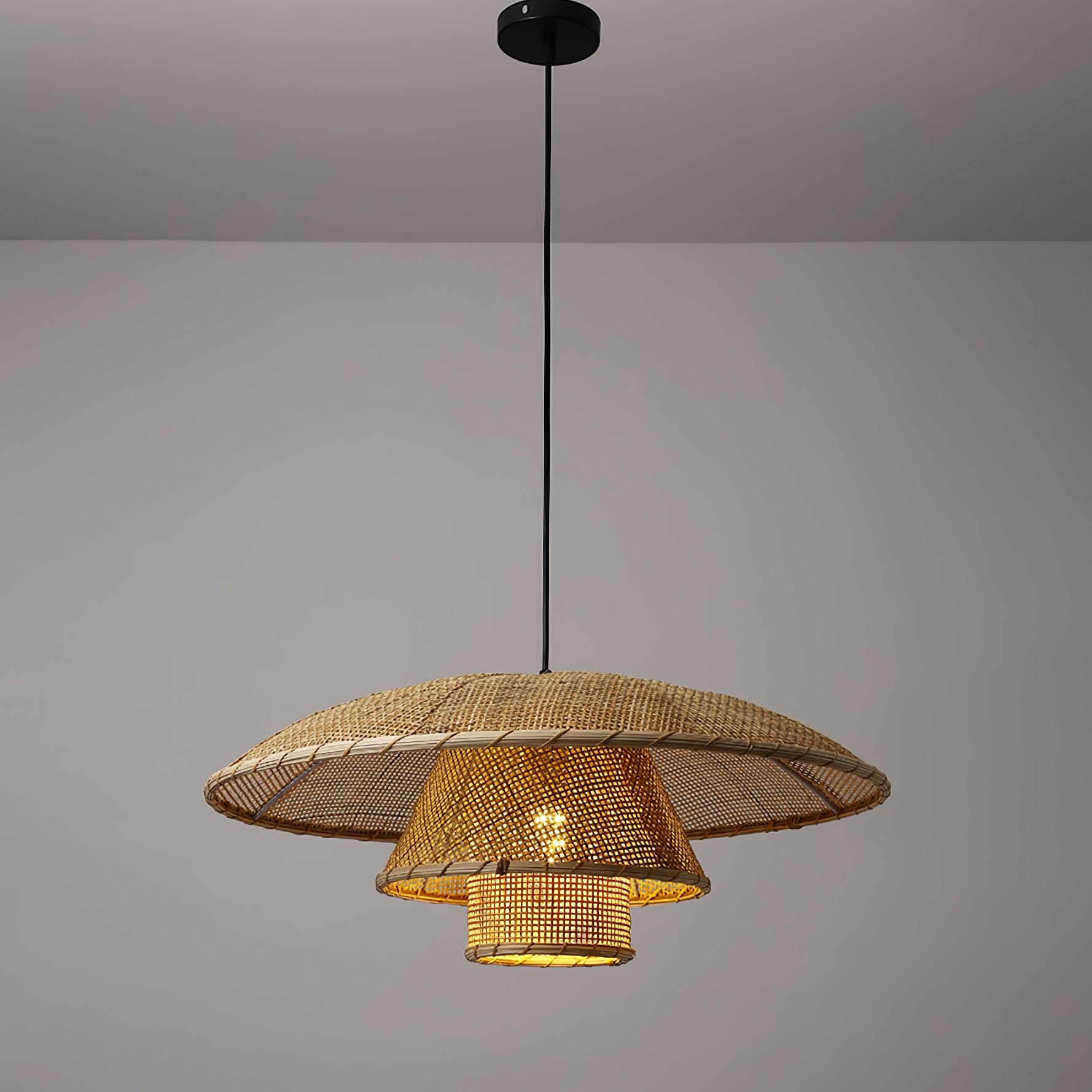Arixu Rattan Vintage Pendant Lamp