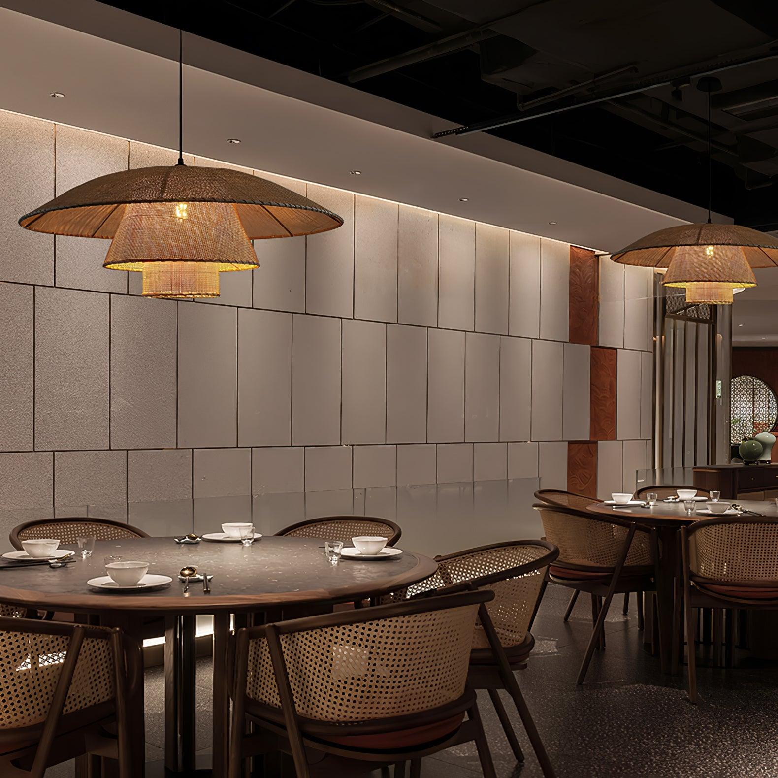 Arixu Rattan Vintage Pendant Lamp