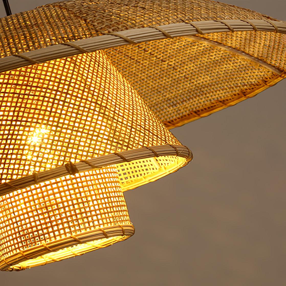 Arixu Rattan Vintage Pendant Lamp