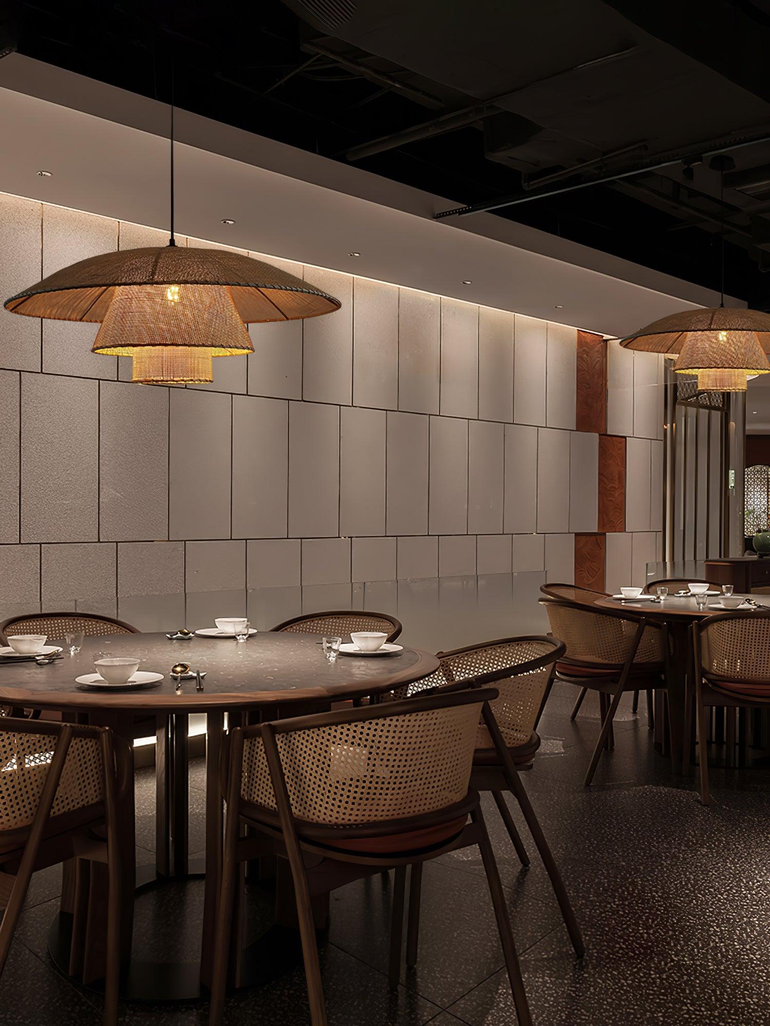 Arixu Rattan Vintage Pendant Lamp