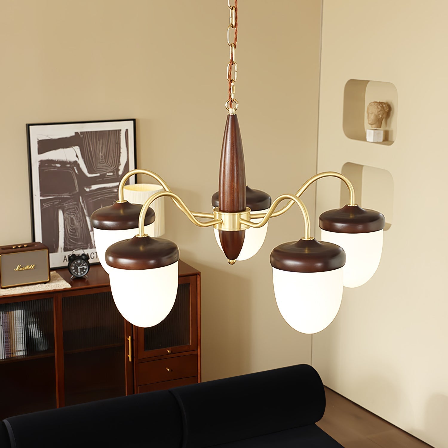 Calanora Chandelier Capsule Arm Rustic