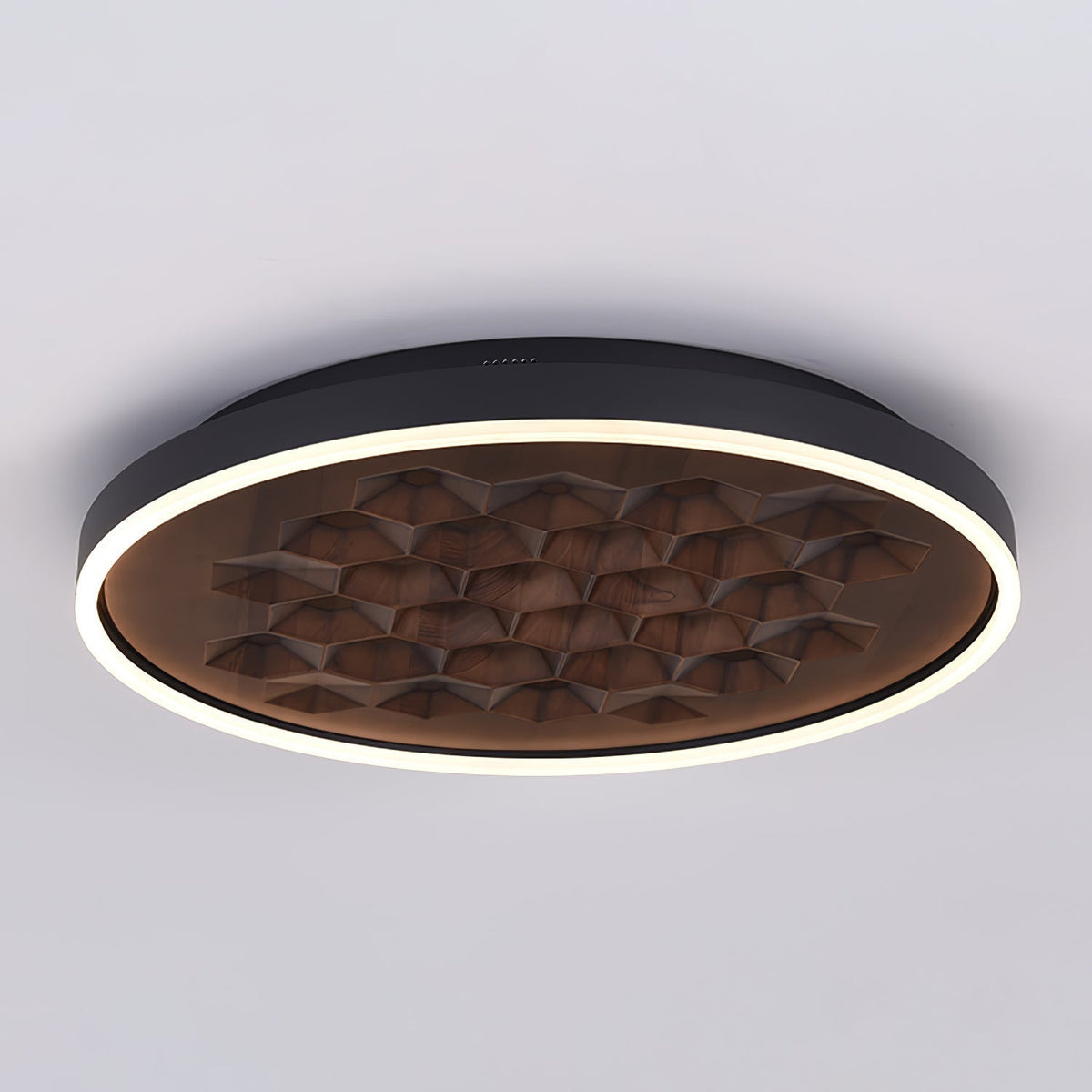 Cevynira Textured Bronze Flush Mount