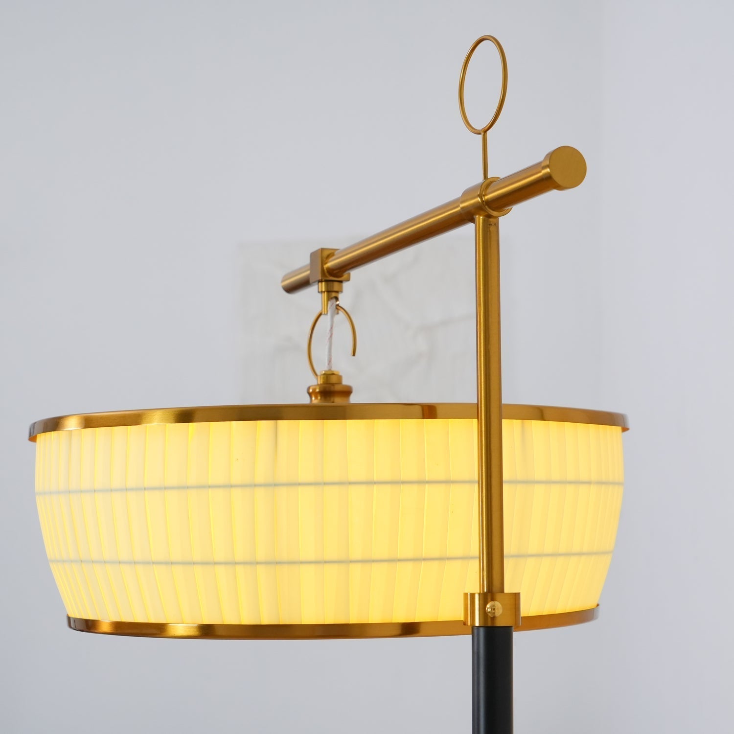 Kenneth Modern Fabric Floor Lamp - Neutral Decor