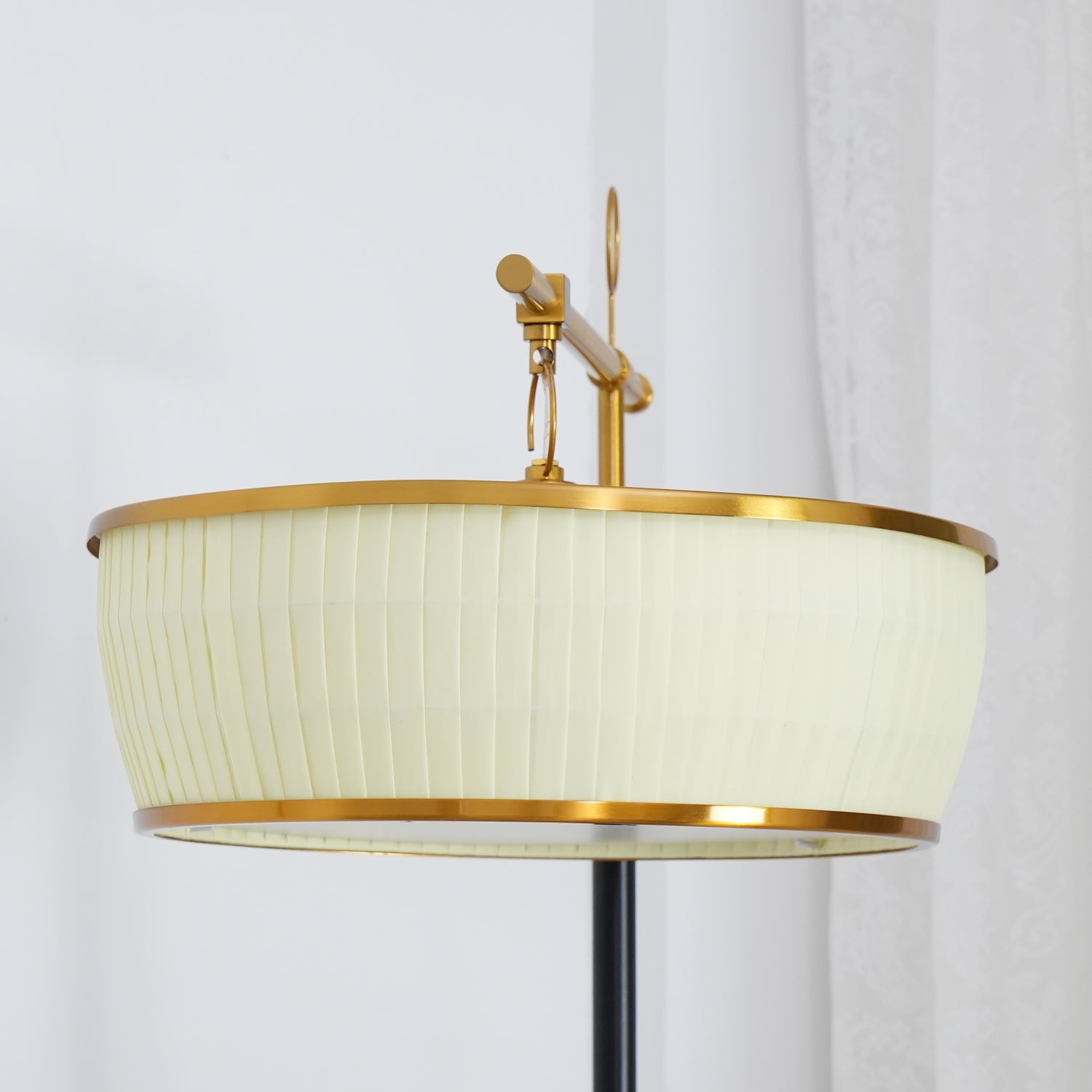 Kenneth Modern Fabric Floor Lamp - Neutral Decor