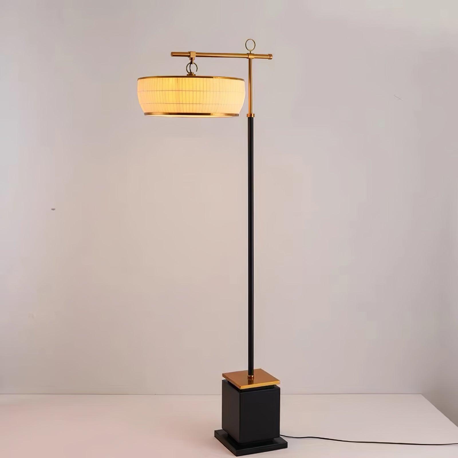 Kenneth Modern Fabric Floor Lamp - Neutral Decor