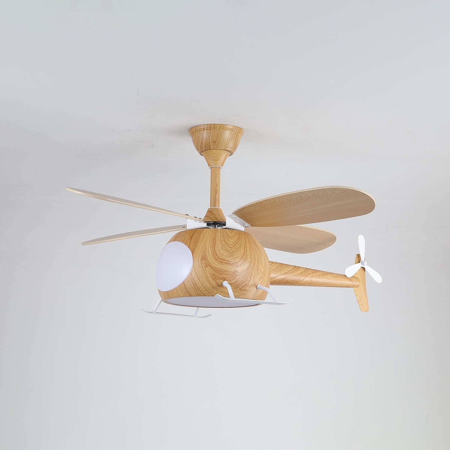 Aviara Modern Wood Breeze Kids Ceiling Fan Light