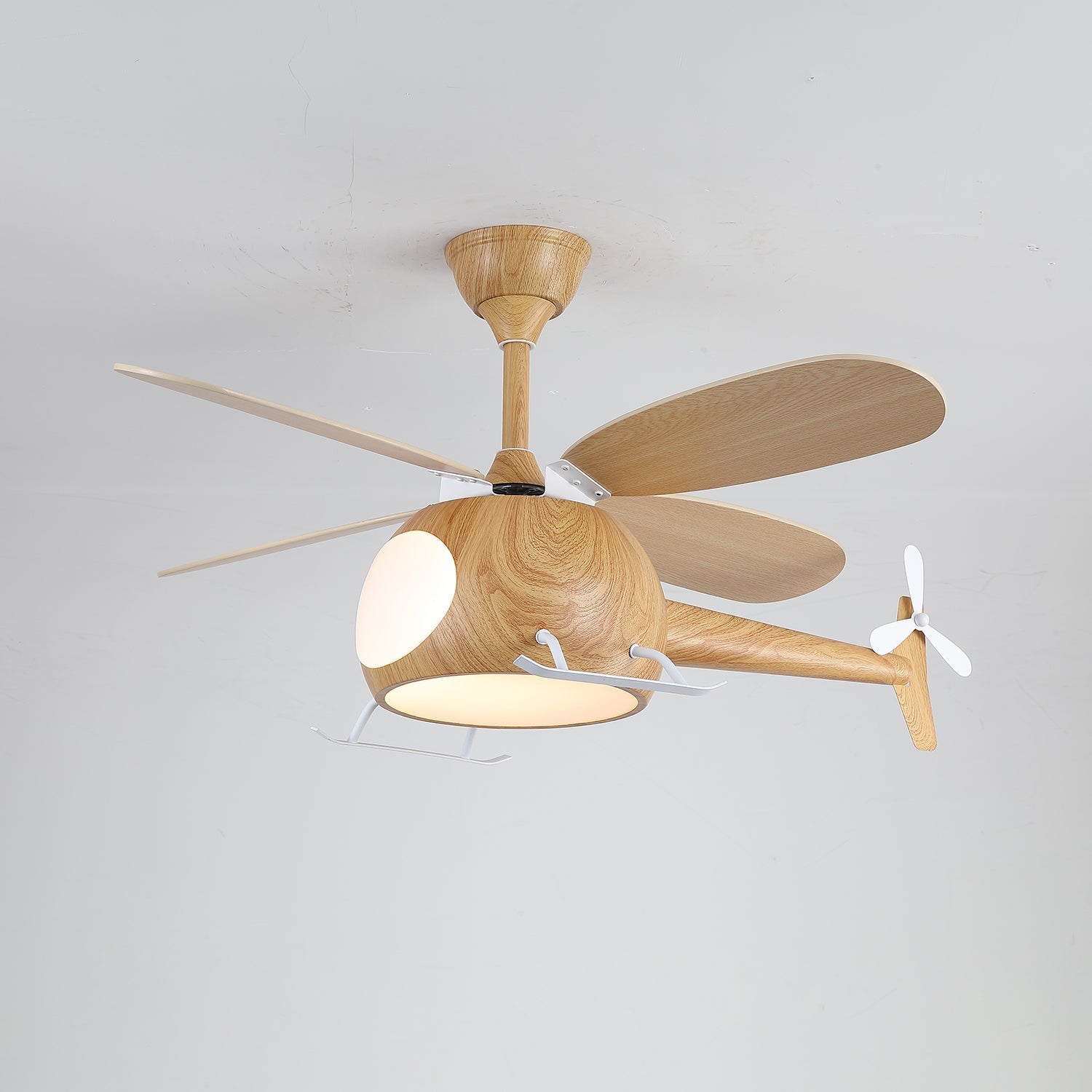 Aviara Modern Wood Breeze Kids Ceiling Fan Light