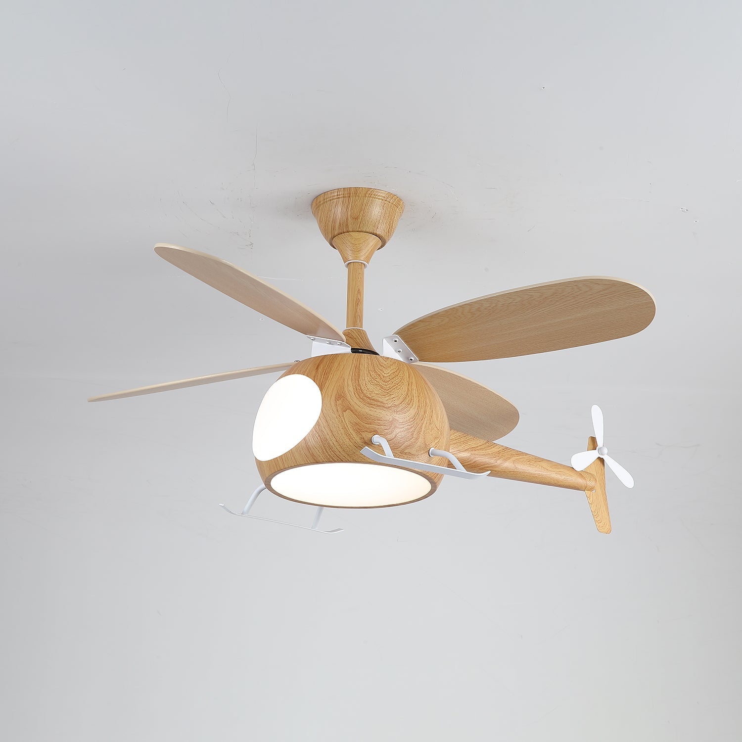 Aviara Modern Wood Breeze Kids Ceiling Fan Light