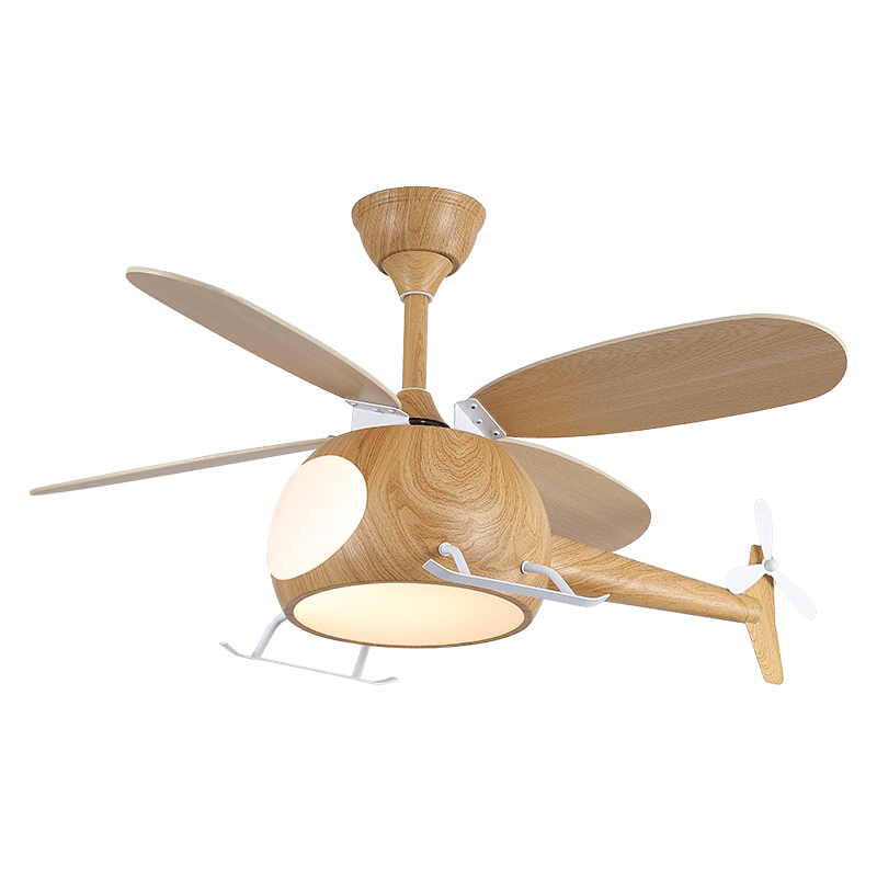Aviara Modern Wood Breeze Kids Ceiling Fan Light
