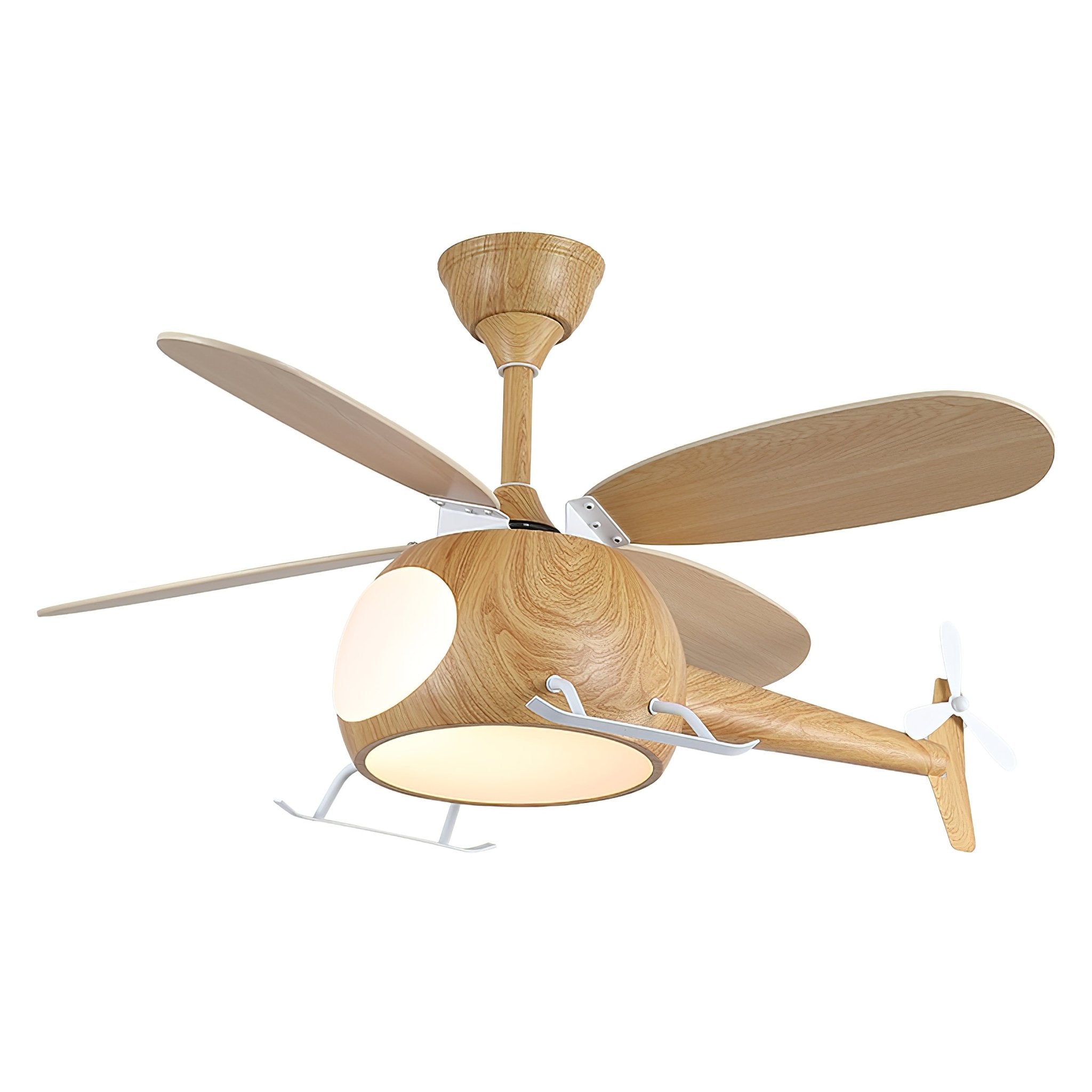 Aviara Modern Wood Breeze Kids Ceiling Fan Light