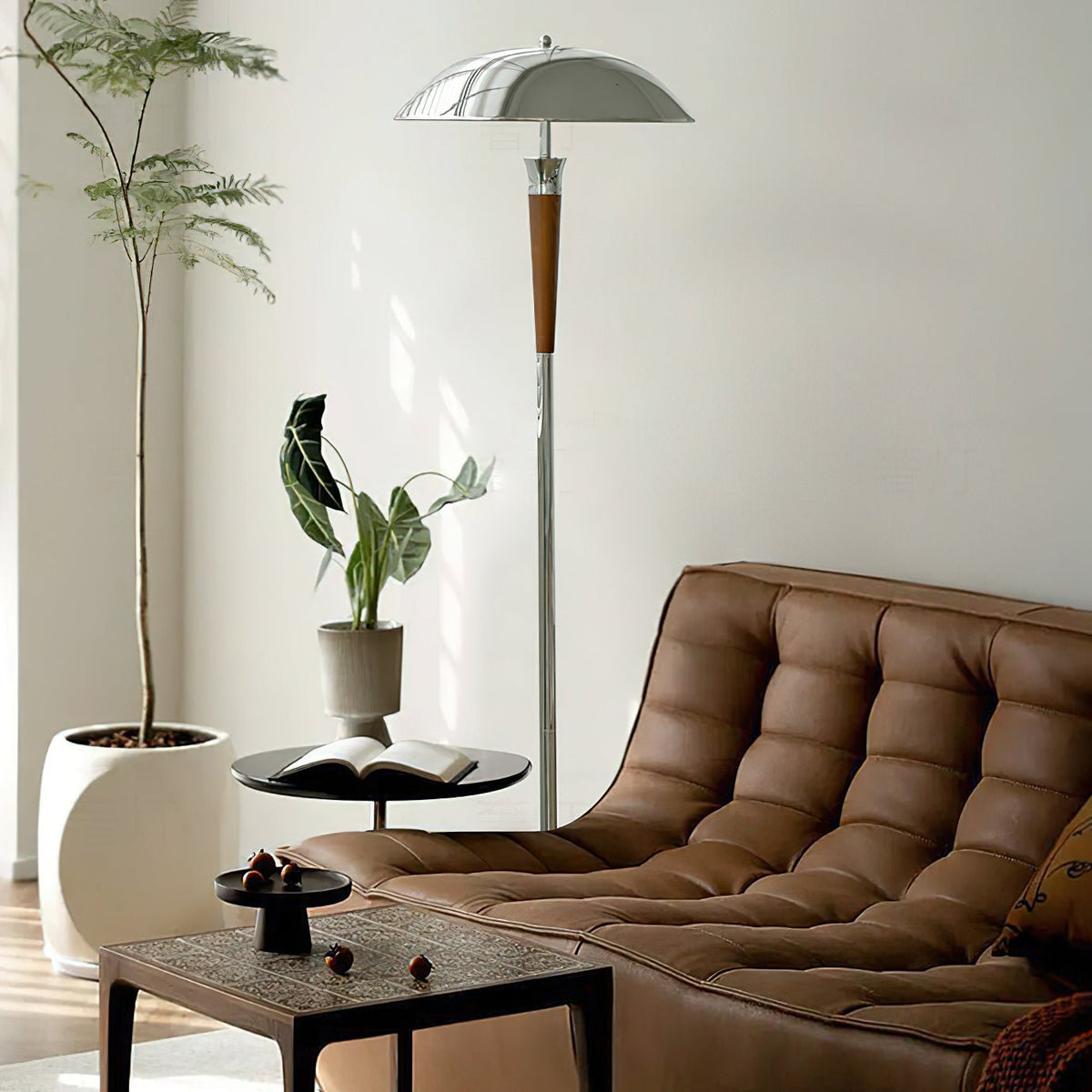 Viraivelle Retro Chrome Floor Lamp