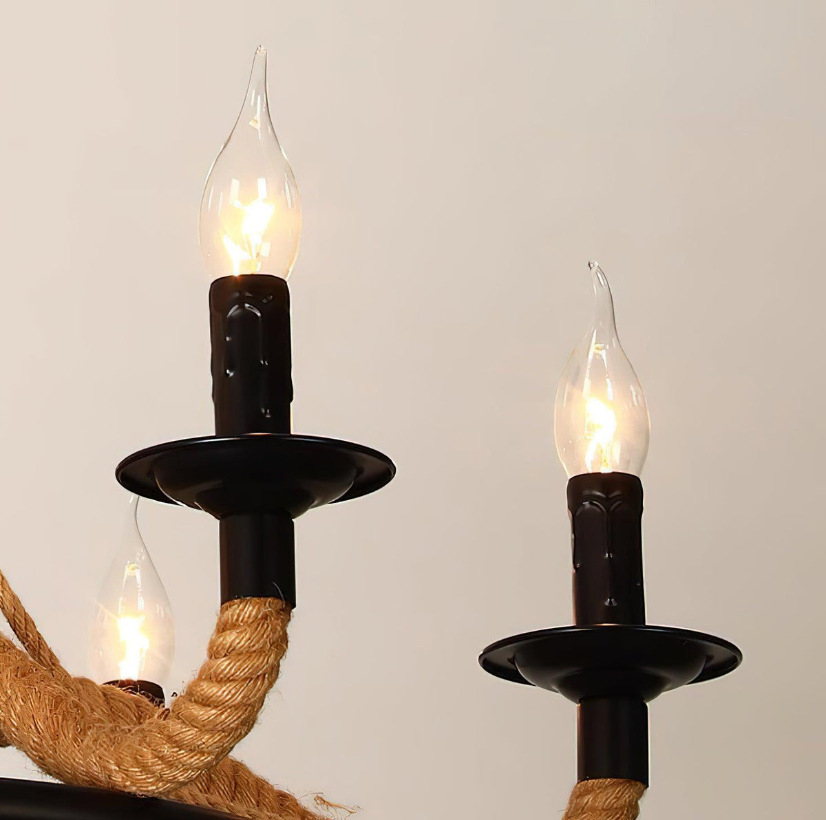 Ariiella Chandelier Hemp Rope Large Wheel