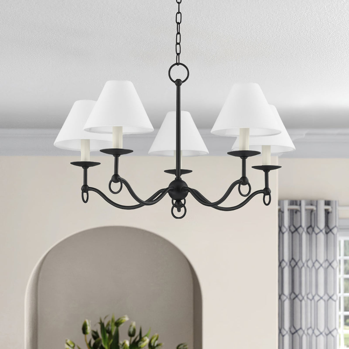 Selirira Chandelier Curved Arms Vintage