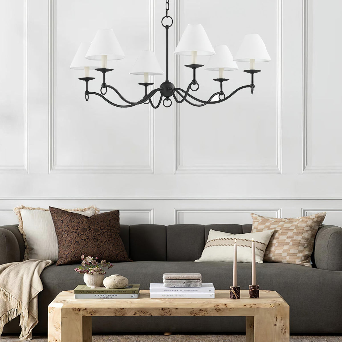 Selirira Chandelier Curved Arms Vintage