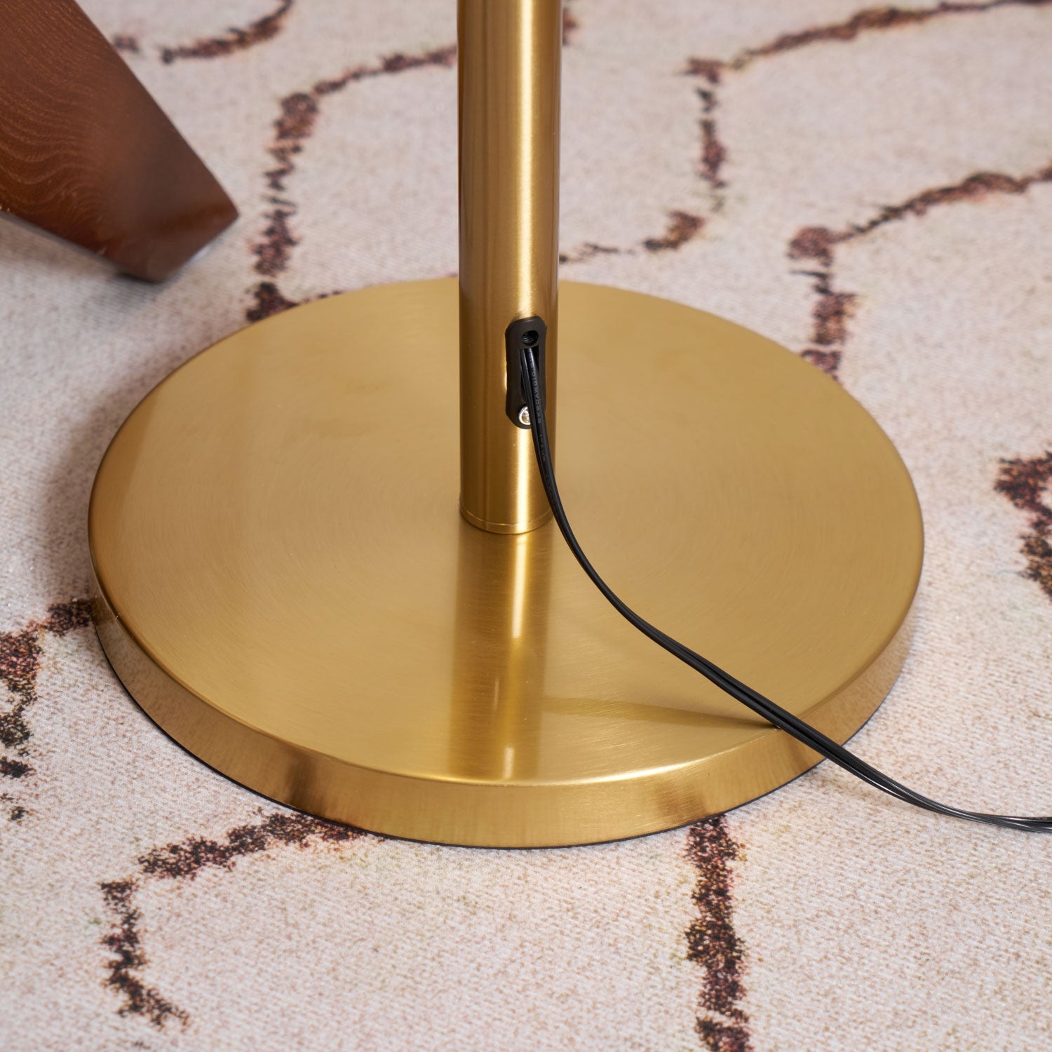 Volorel Vintage Glass Floor Lamp