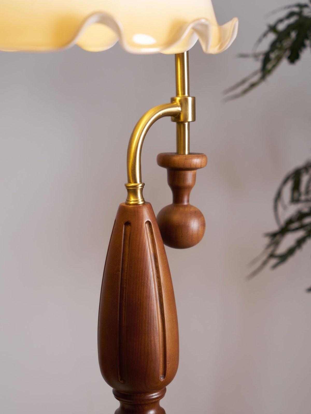 Volorel Vintage Glass Floor Lamp