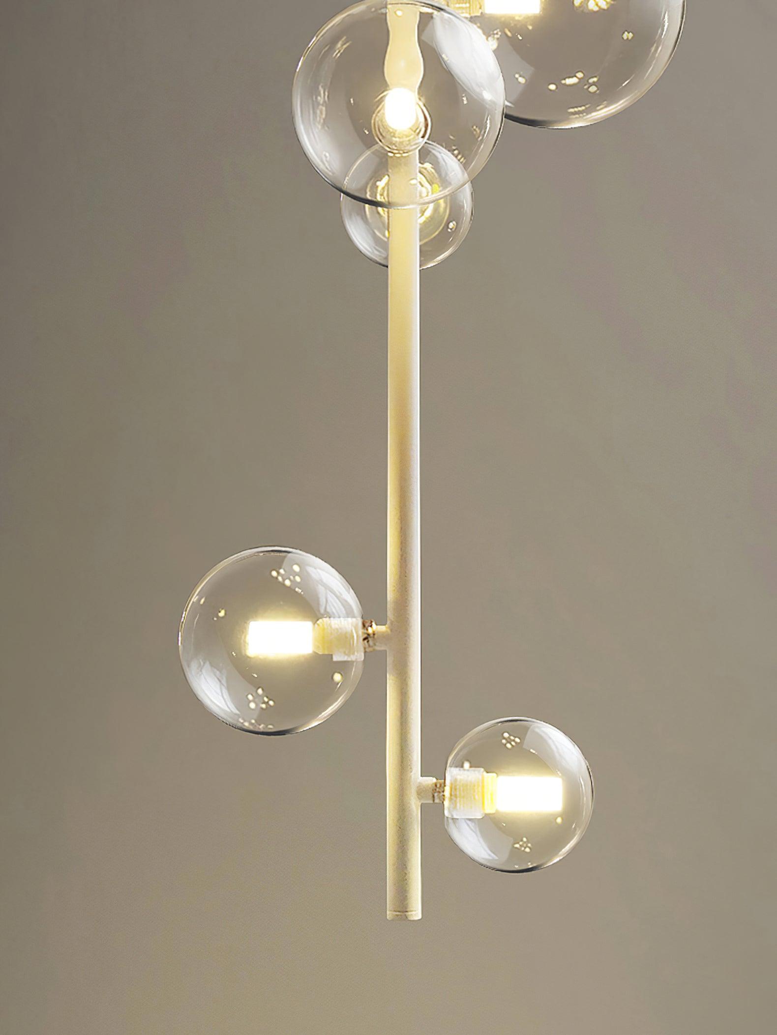 Celeina Pendant Light Brass Glass Cascading for Hallway