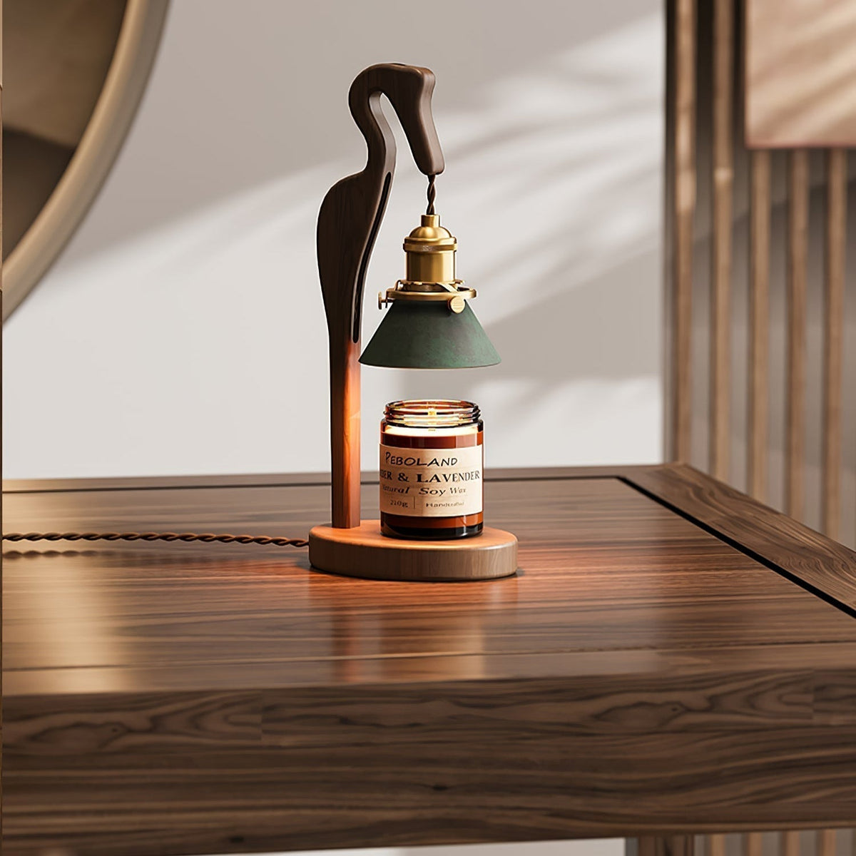 Cyn Wood Artistic Table Lamp