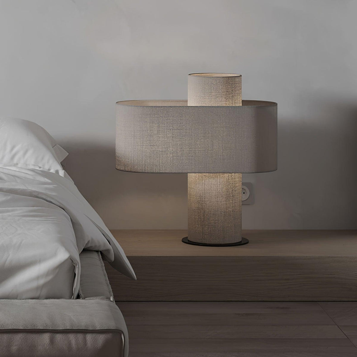 Eurvenil Minimalist Fabric Desk Lamp