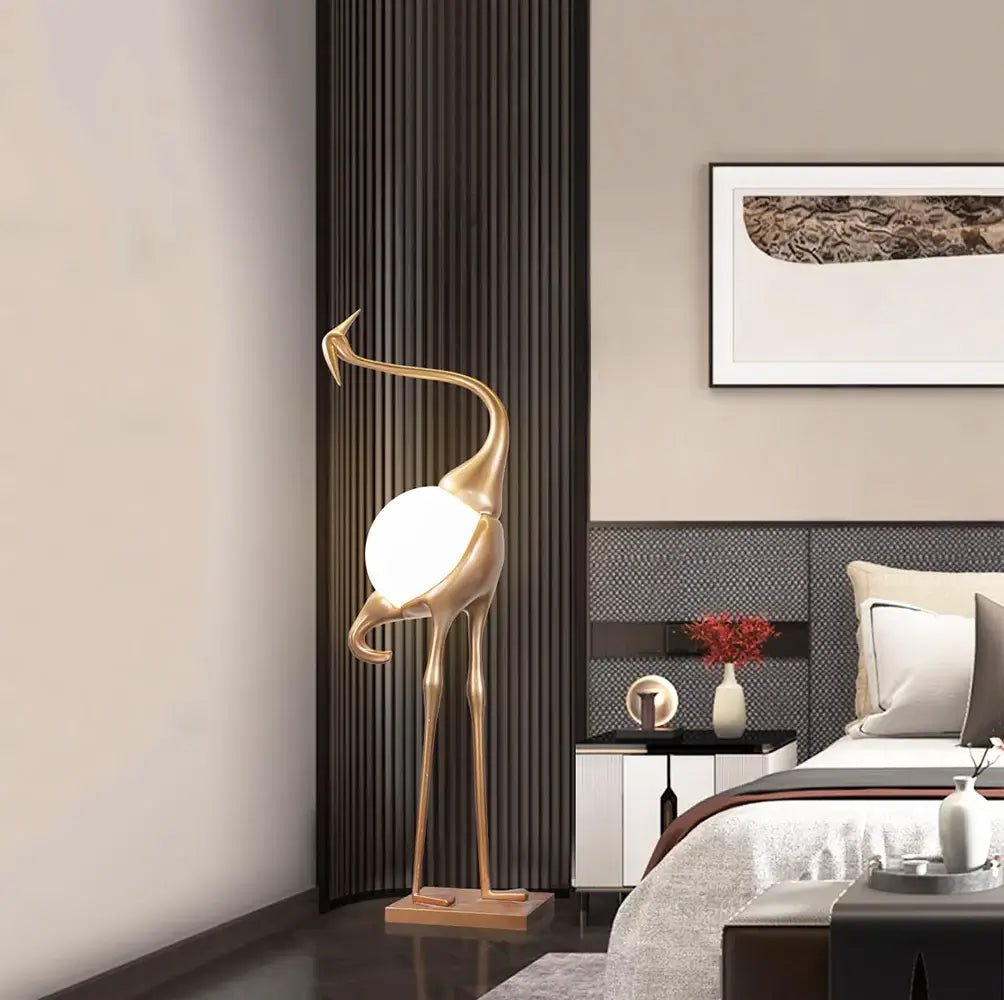 Uraearae Crane Shaped Wall Sconce