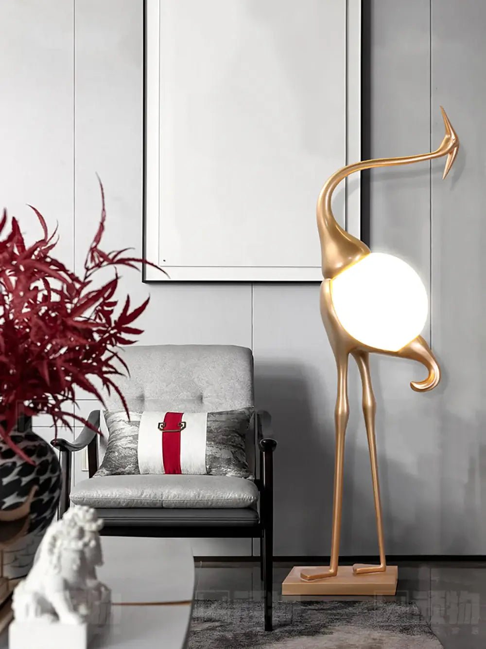 Uraearae Crane Shaped Wall Sconce