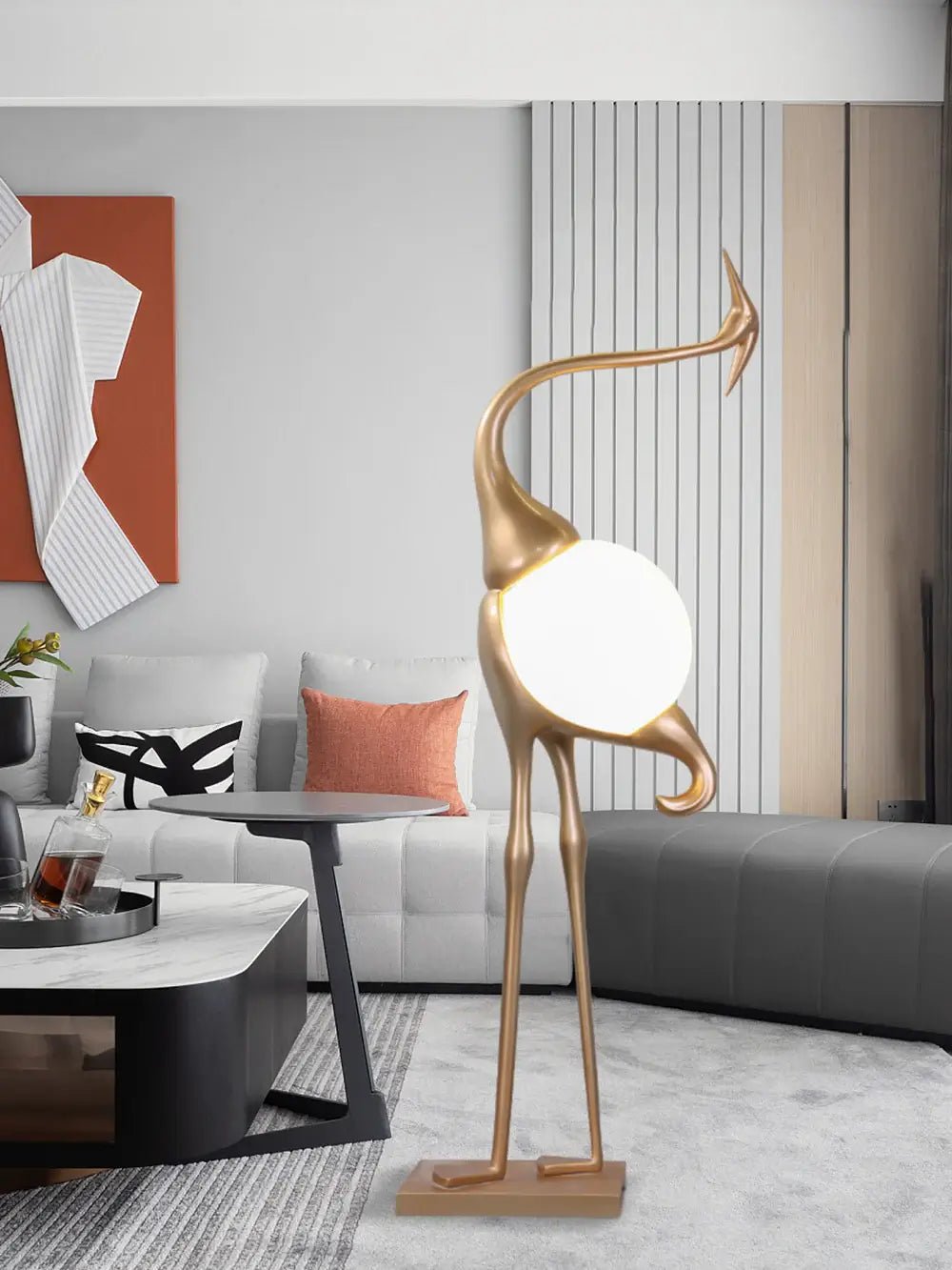 Uraearae Crane Shaped Wall Sconce
