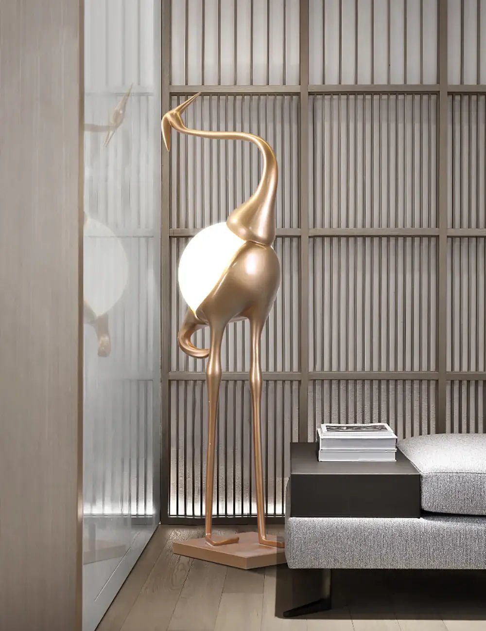 Uraearae Crane Shaped Wall Sconce