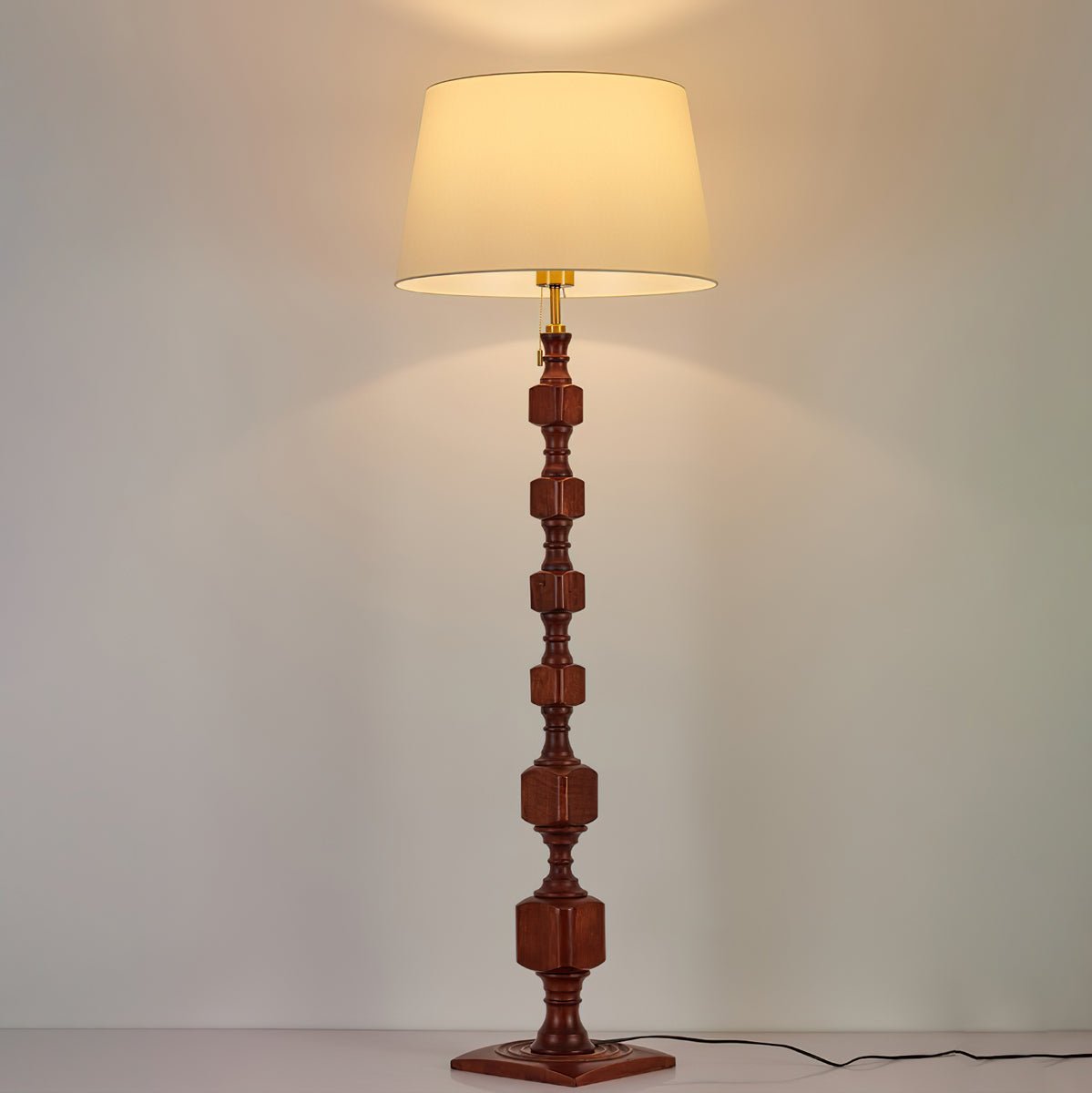 Sylarelle Hexas Wood Floor Lamp