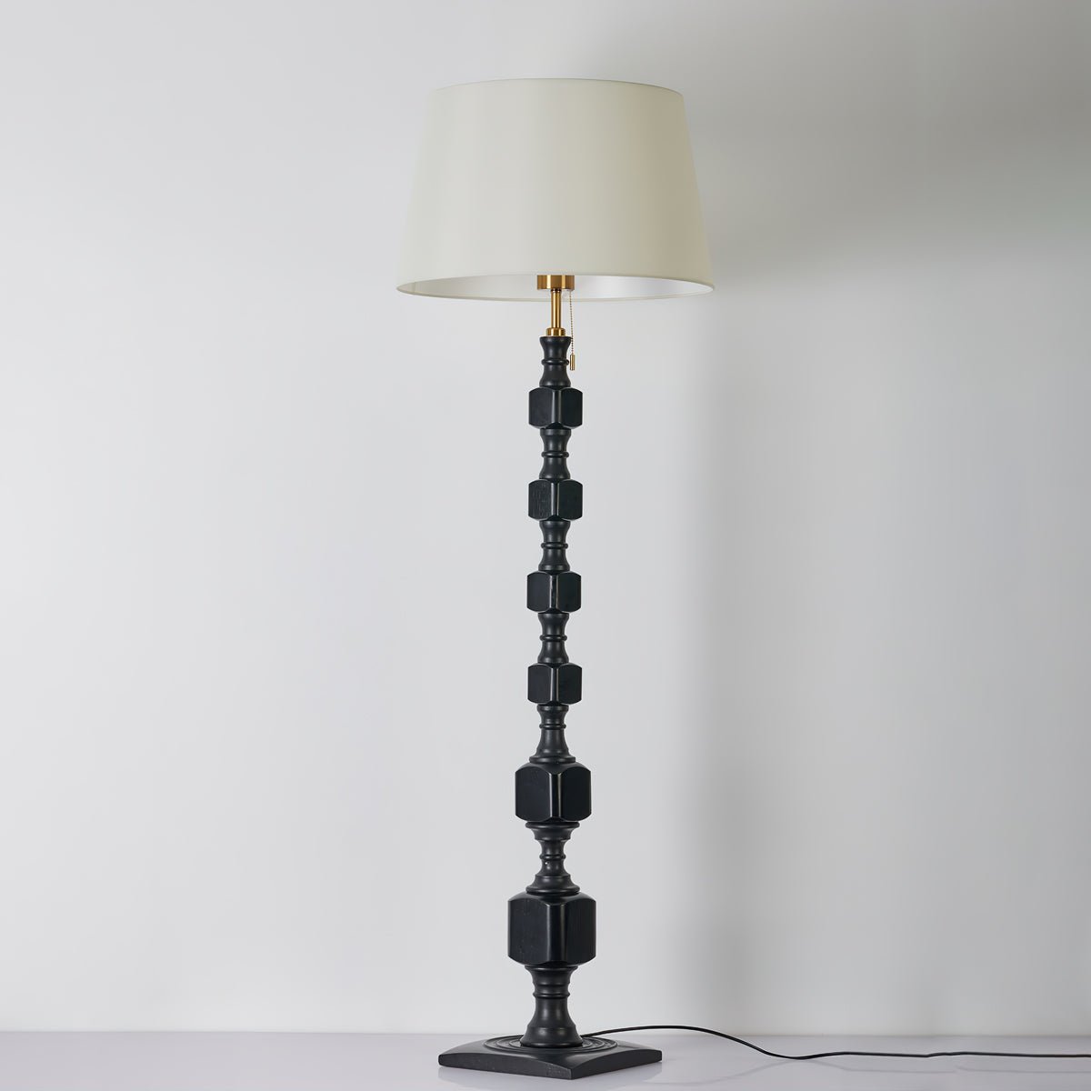 Sylarelle Hexas Wood Floor Lamp