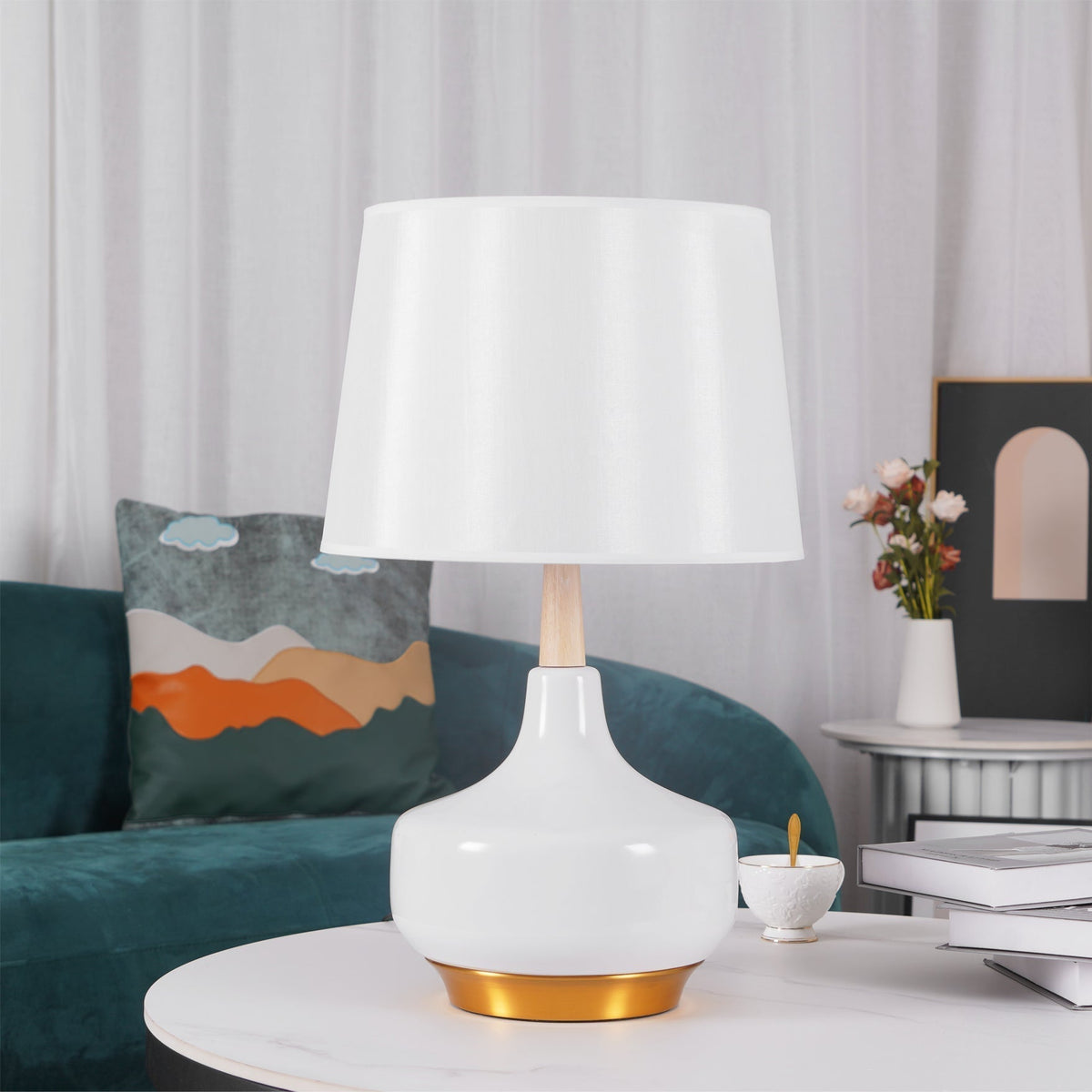 Lennon Minimalist Resin Table Lamp