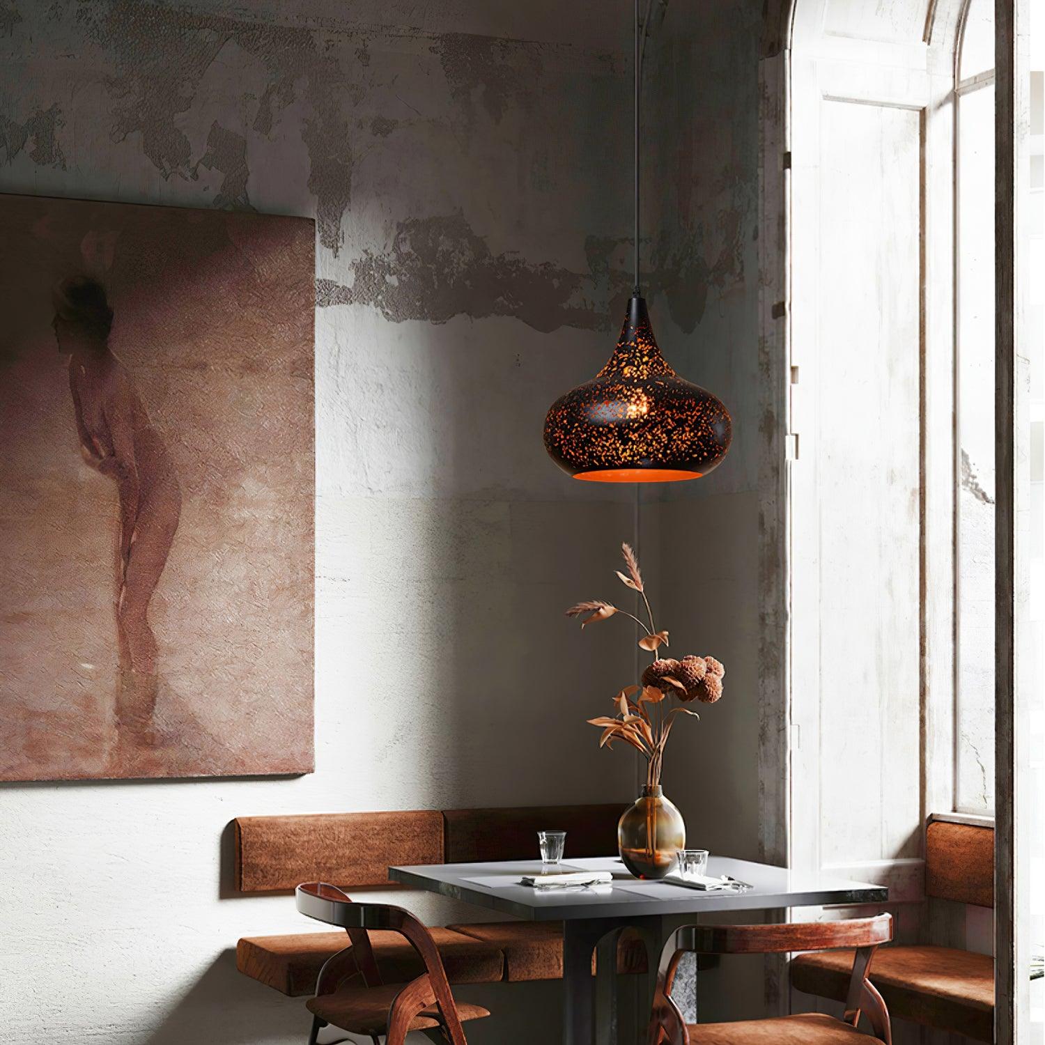Solara Pendant Lamp Hollow Industrial Vintage - Neutral Decor