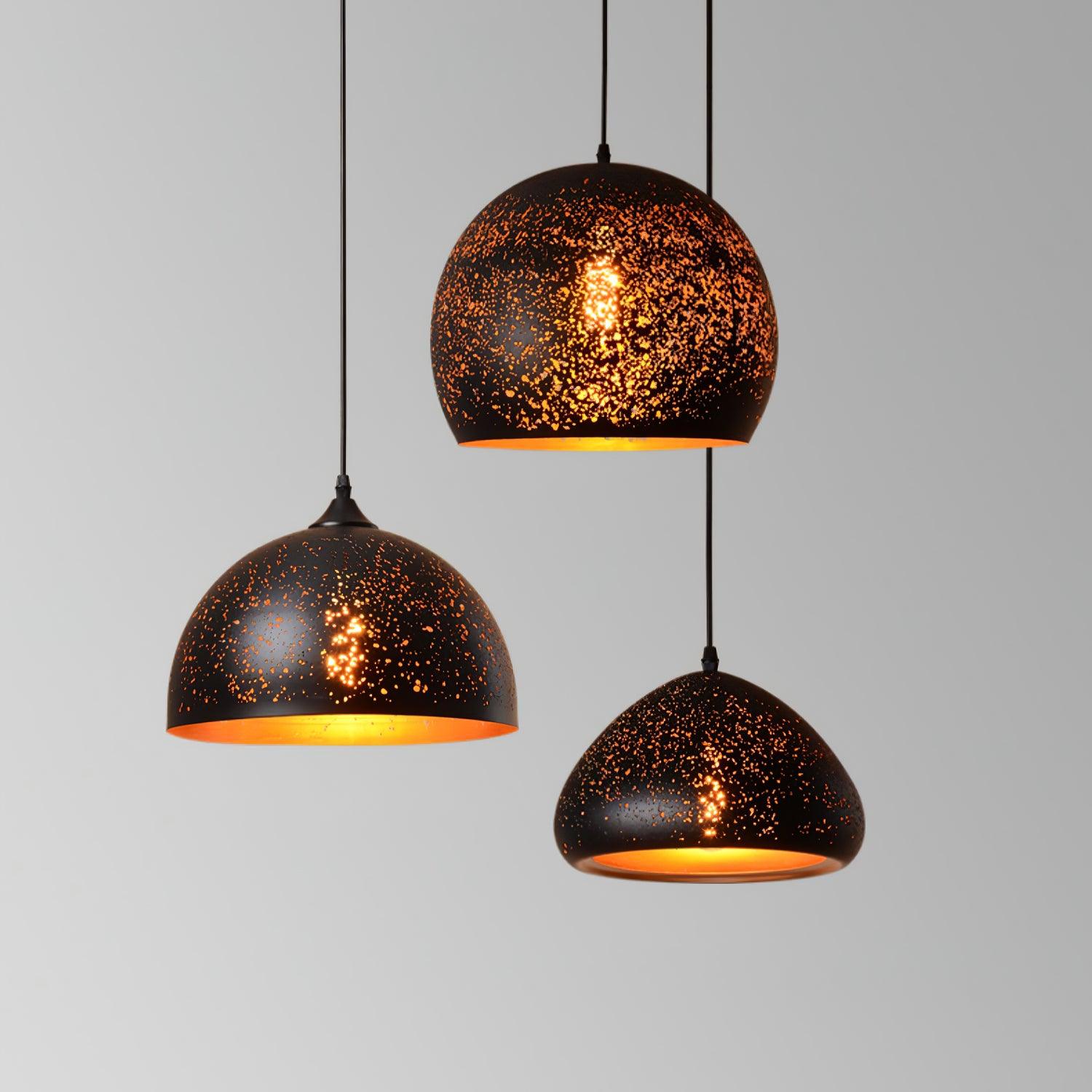 Solara Pendant Lamp Hollow Industrial Vintage - Neutral Decor