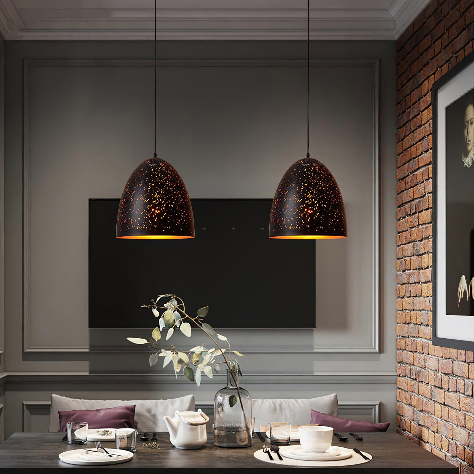 Solara Pendant Lamp Hollow Industrial Vintage - Neutral Decor