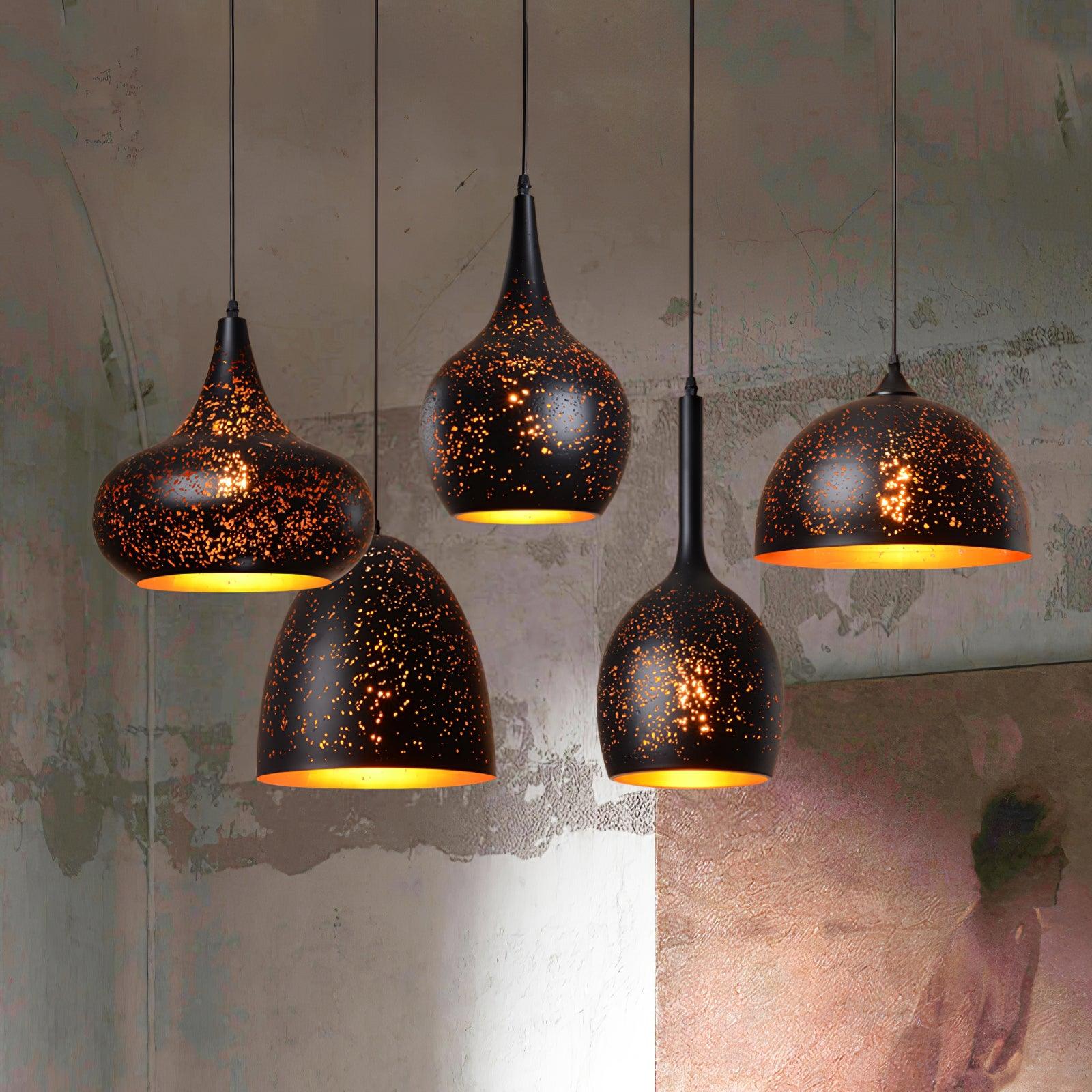 Solara Pendant Lamp Hollow Industrial Vintage - Neutral Decor