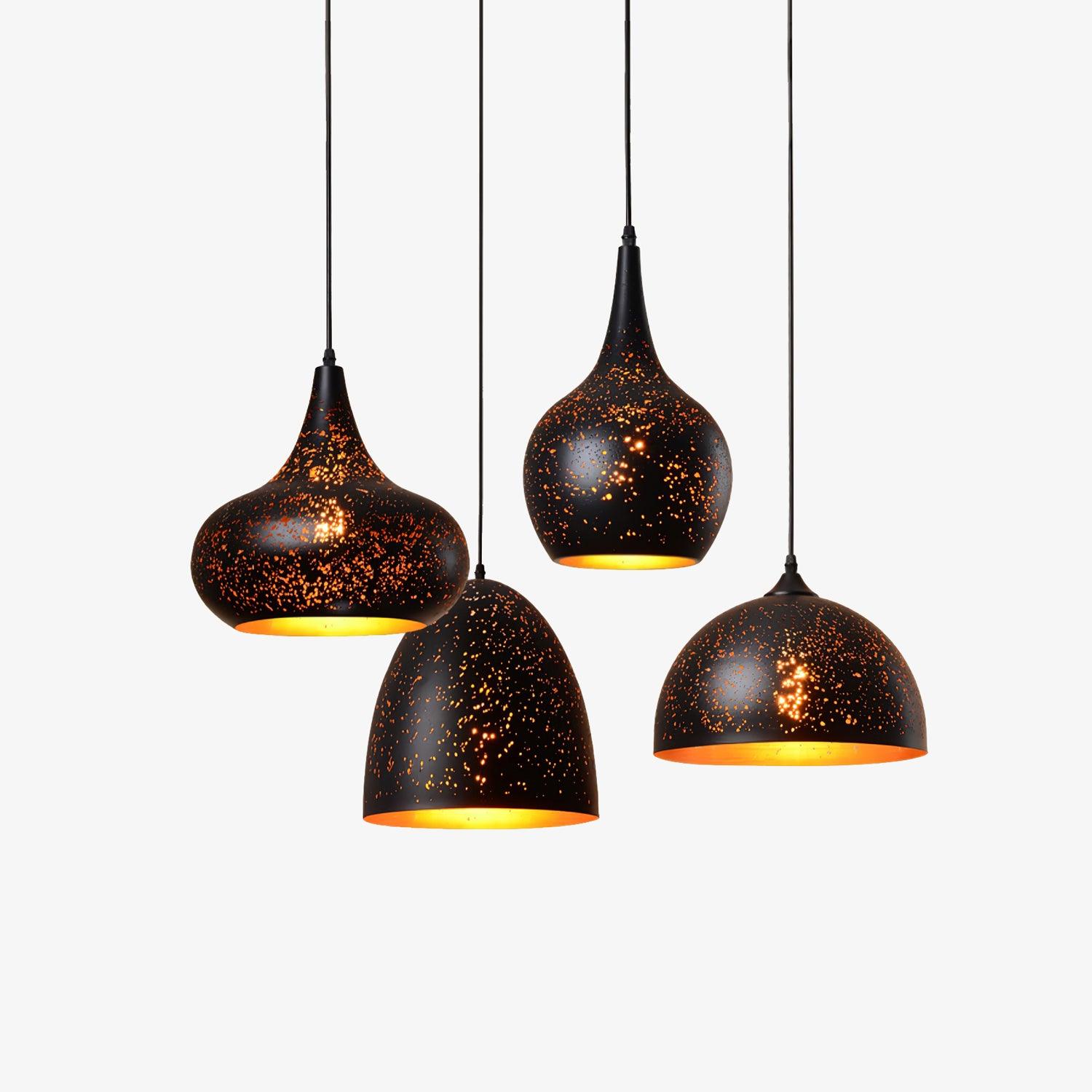 Solara Pendant Lamp Hollow Industrial Vintage - Neutral Decor