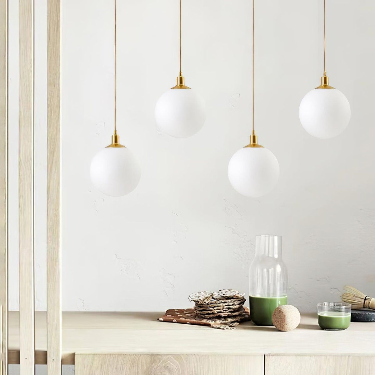 Orlabrook Brass Globe Pendant Light