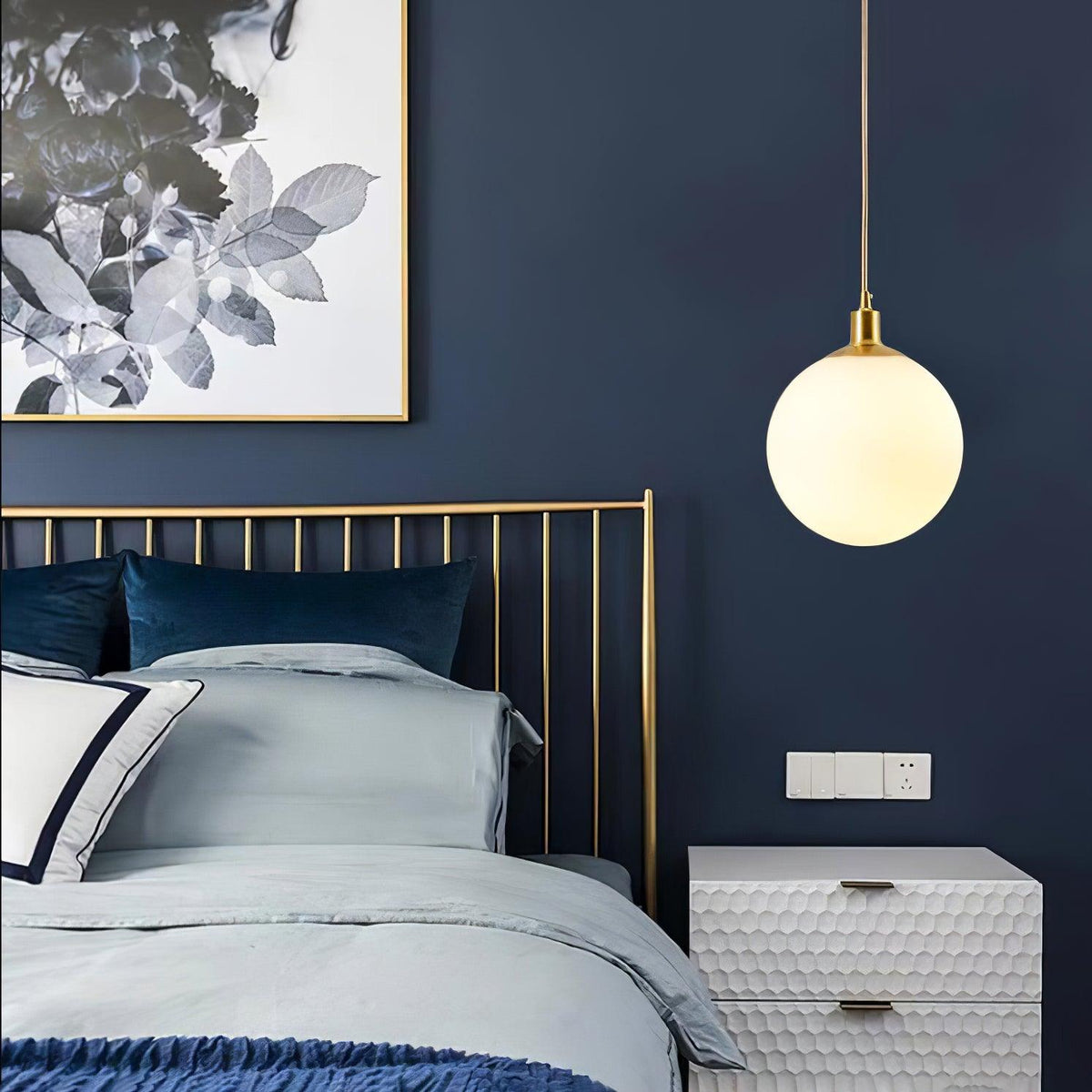 Orlabrook Brass Globe Pendant Light