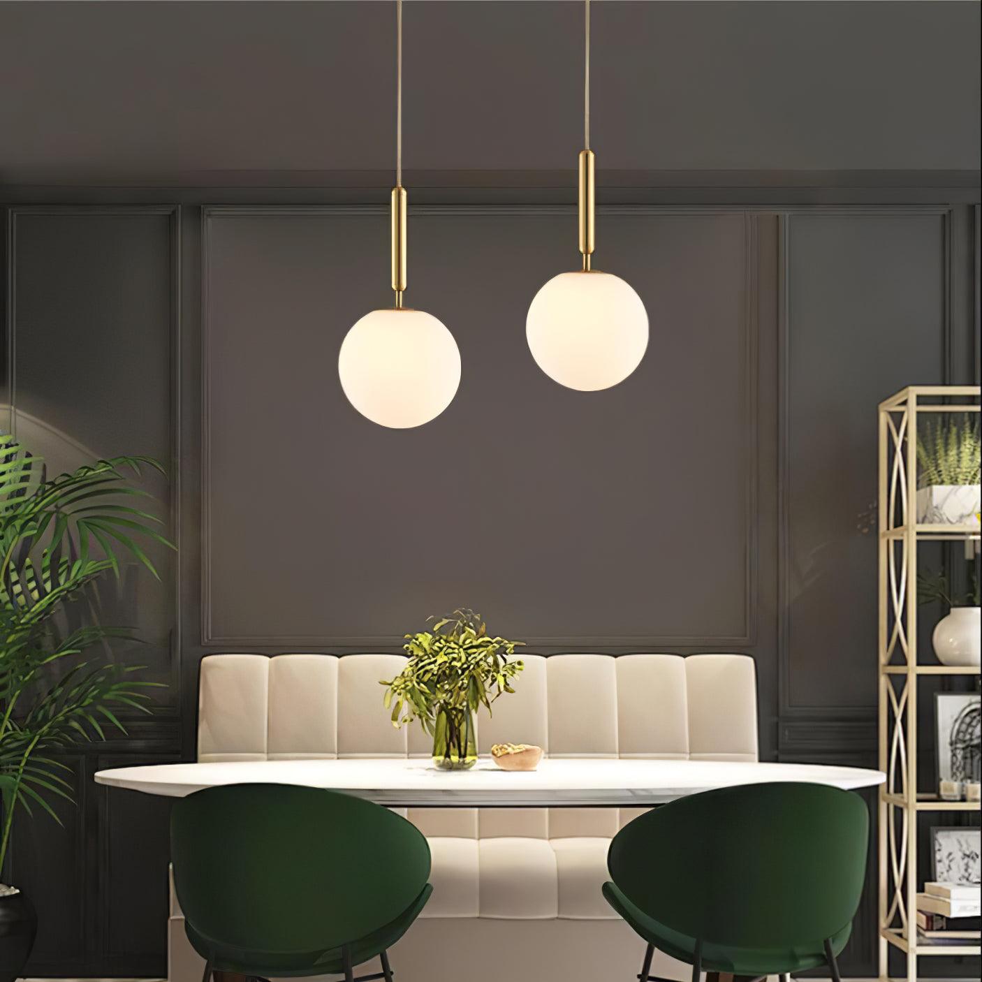 Orlabrook Brass Globe Pendant Light