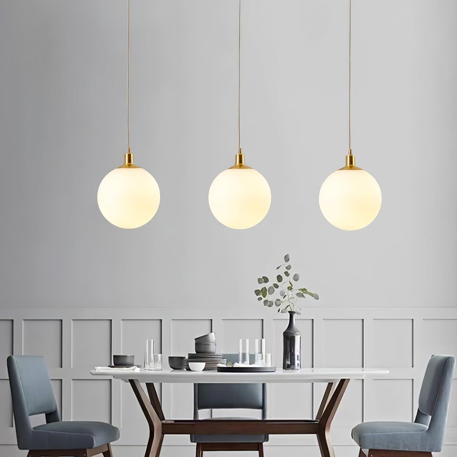 Orlabrook Brass Globe Pendant Light