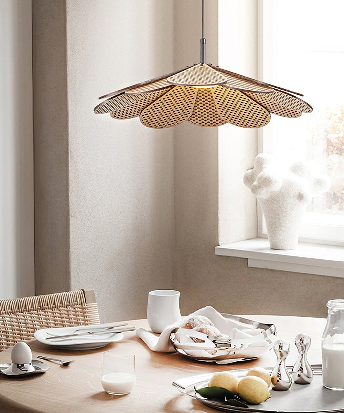 Zevarus Nordic Art Wabi-Sabi Wood Pendant Light