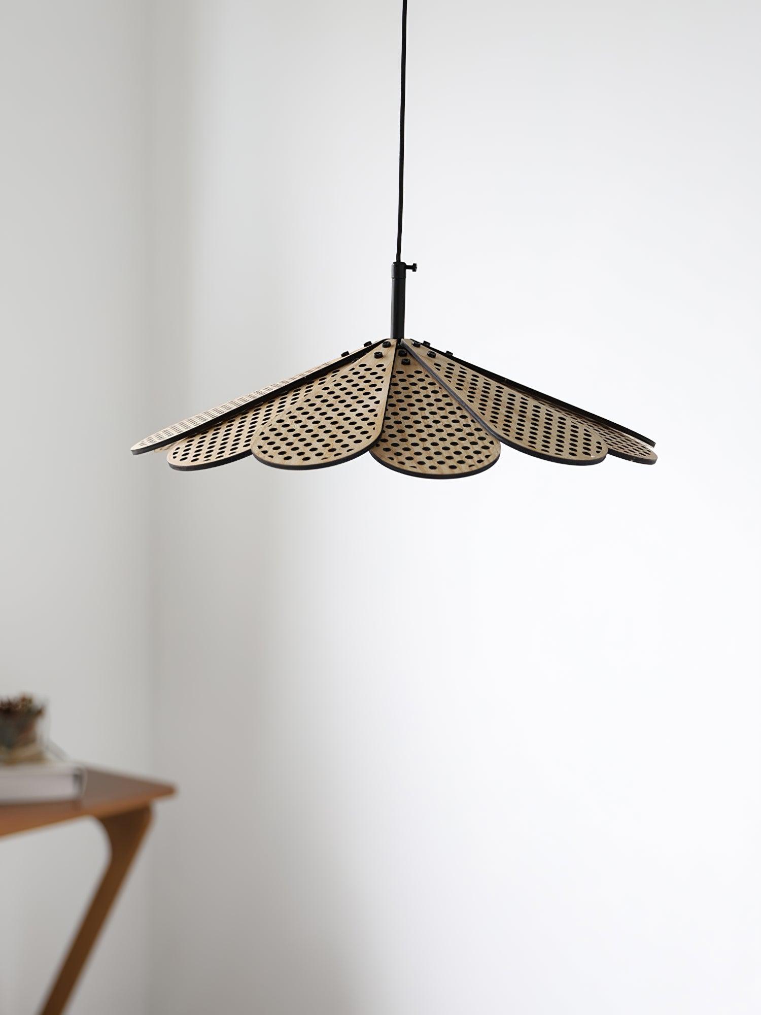Zevarus Nordic Art Wabi-Sabi Wood Pendant Light