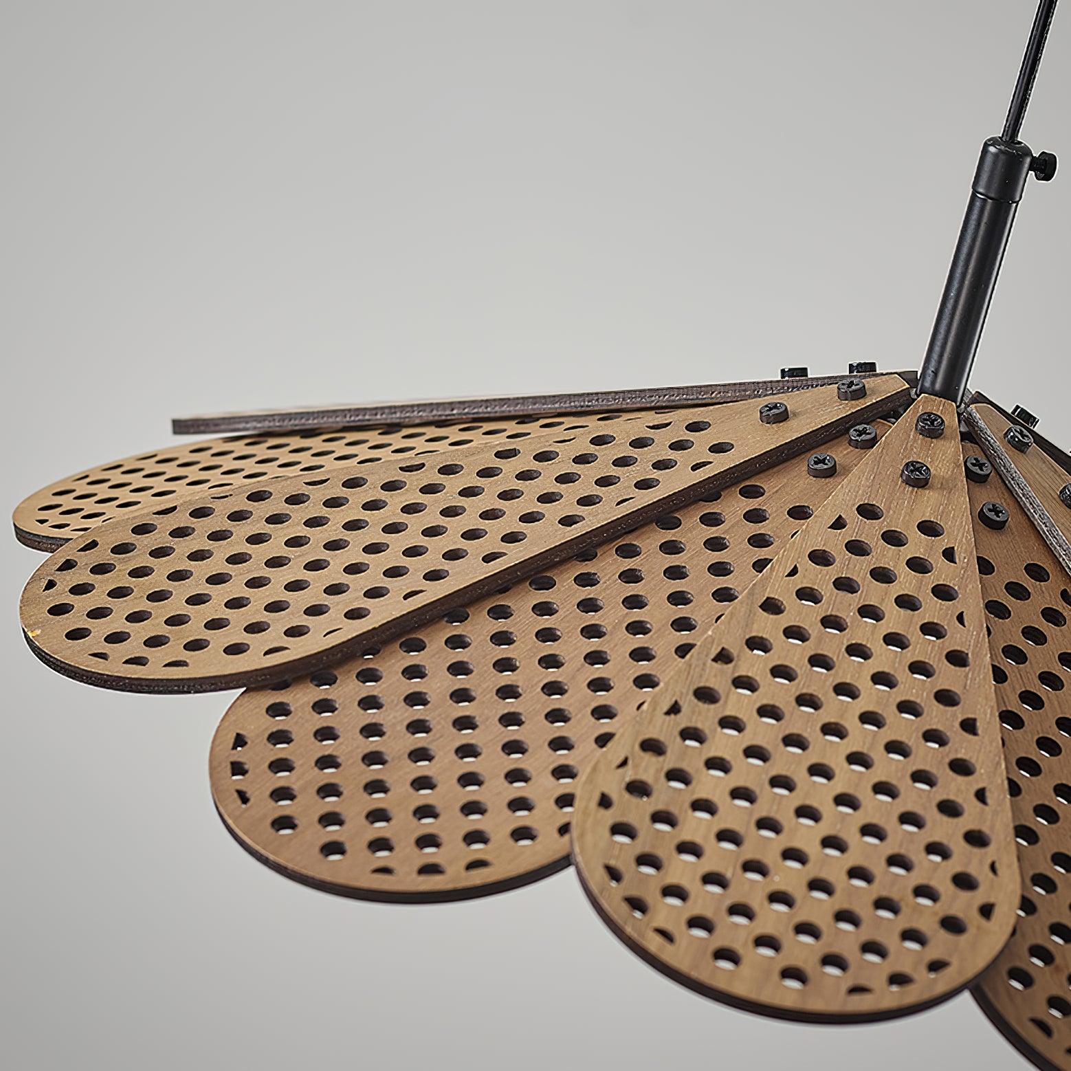 Zevarus Nordic Art Wabi-Sabi Wood Pendant Light