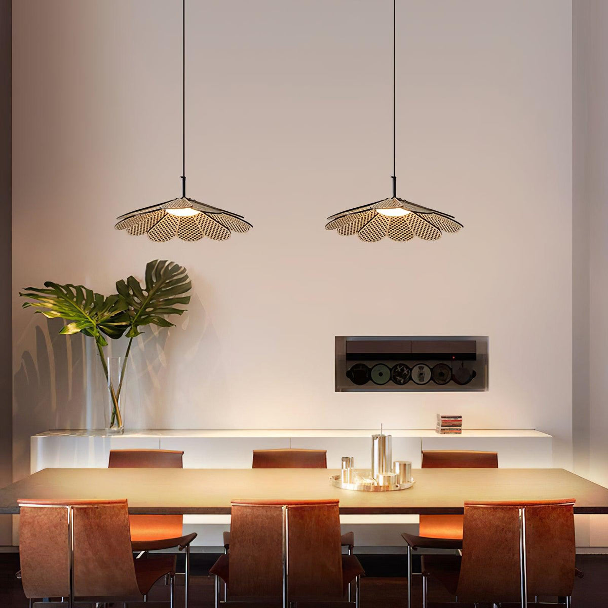 Zevarus Nordic Art Wabi-Sabi Wood Pendant Light