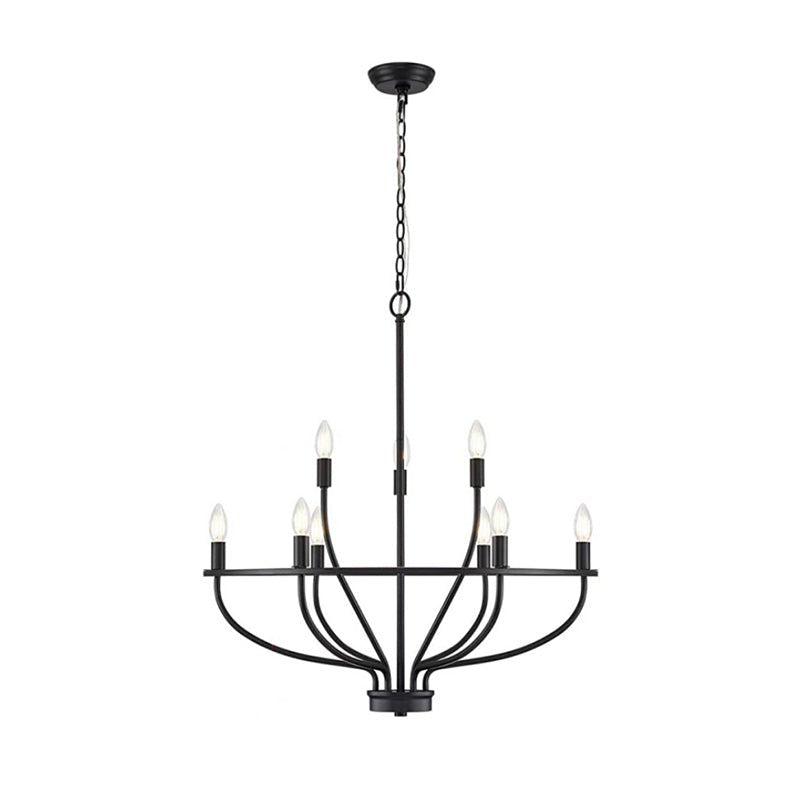 Aurinella Brass Gold Candelabra Chandelier