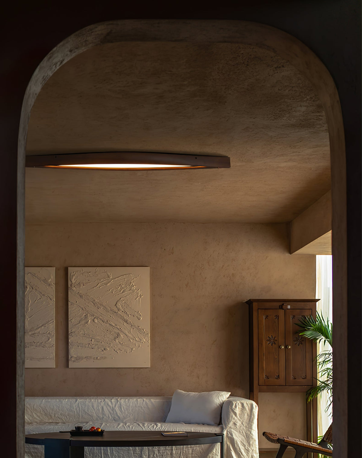 Alnoreth Nordic Horizon Linear Wood Ceiling Lamp