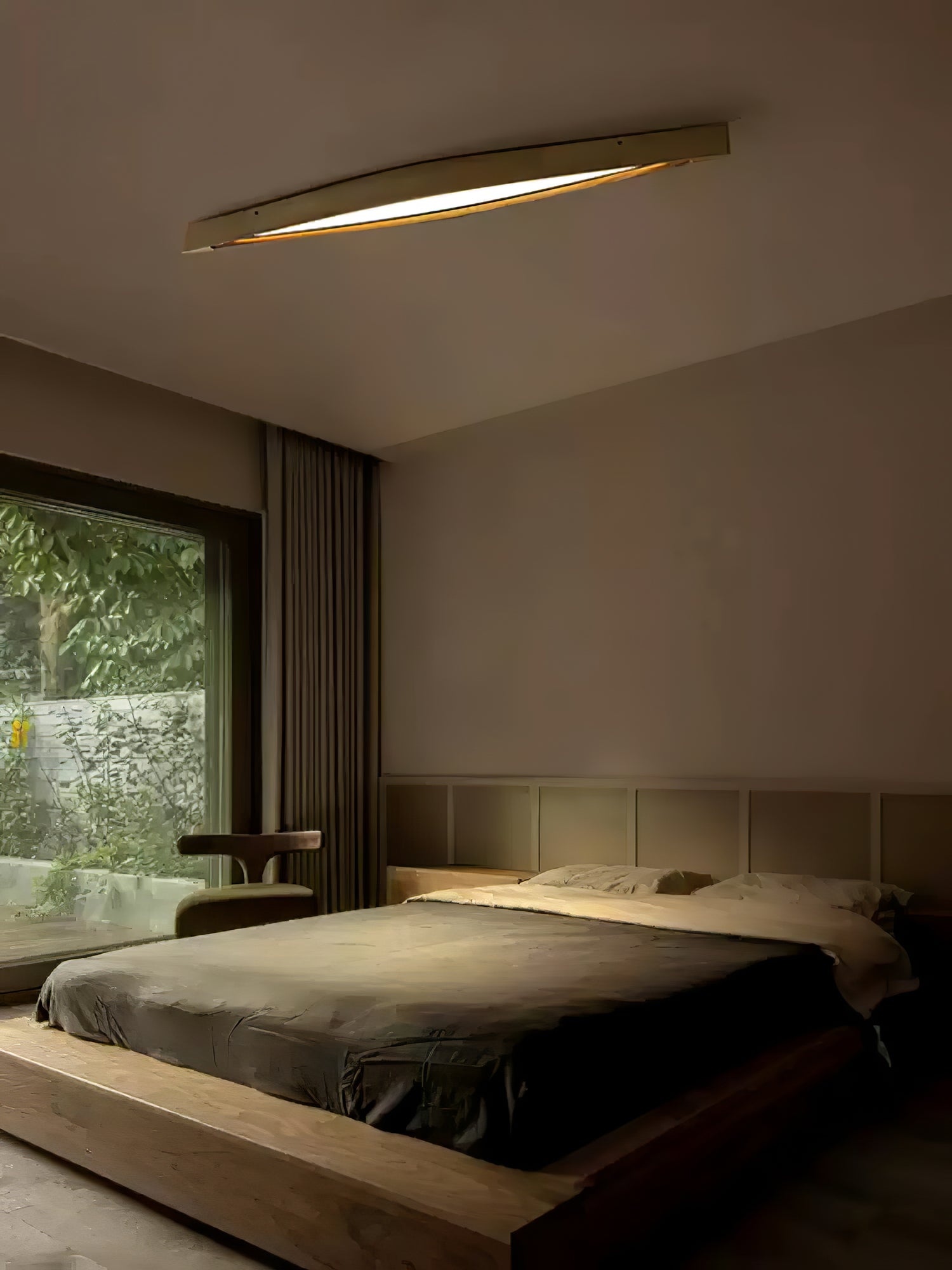 Alnoreth Nordic Horizon Linear Wood Ceiling Lamp