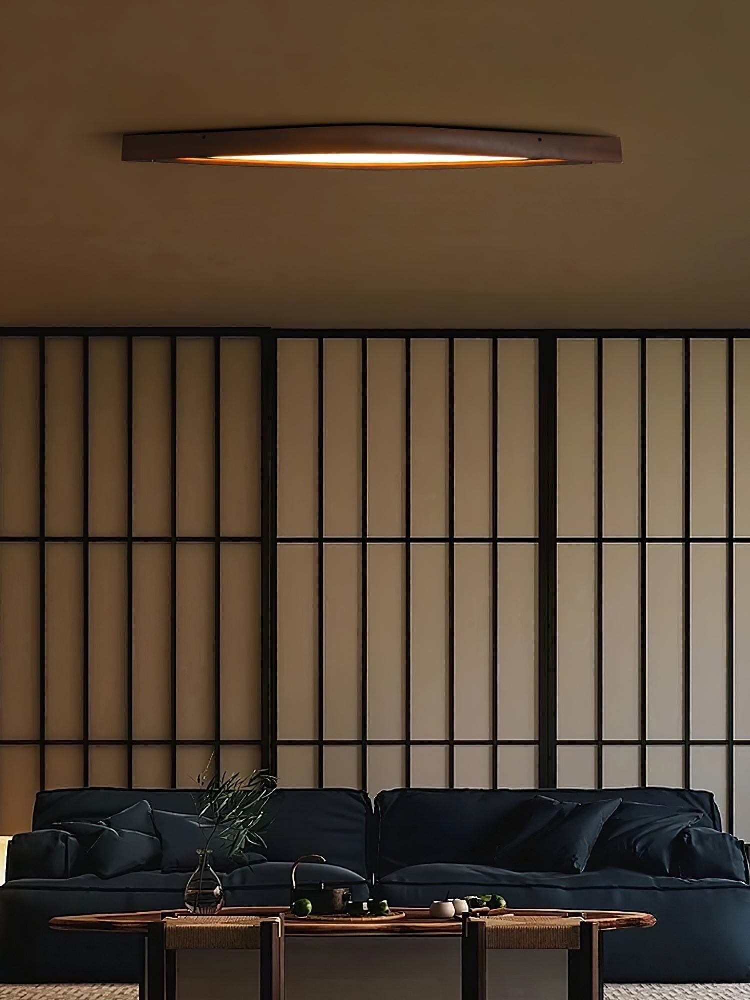 Alnoreth Nordic Horizon Linear Wood Ceiling Lamp