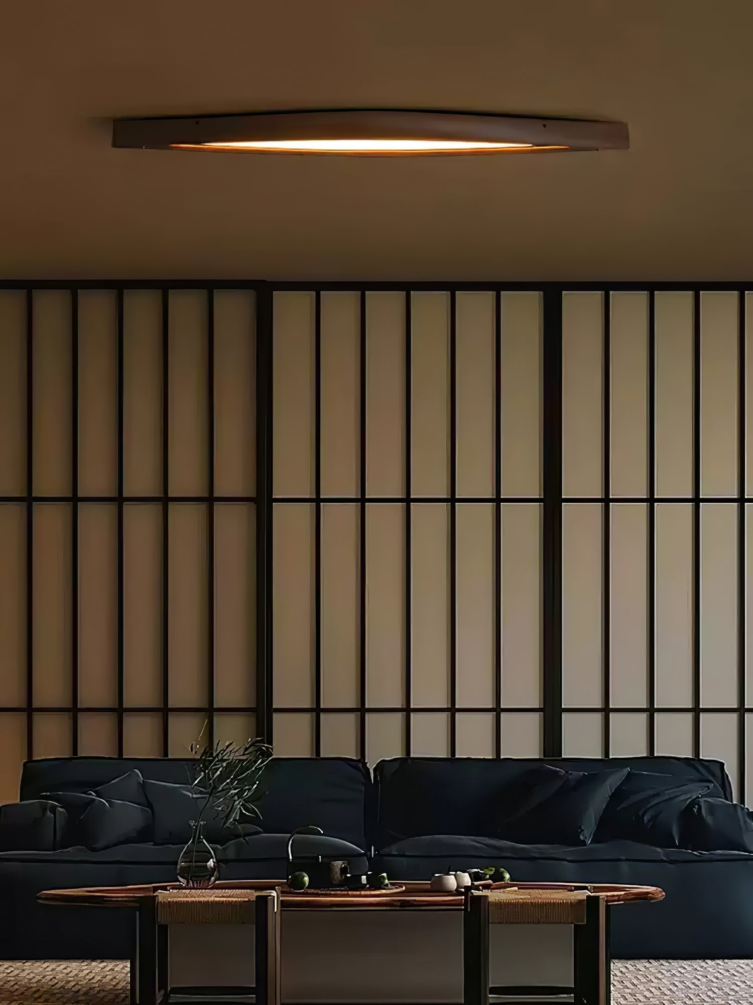 Alnoreth Nordic Horizon Linear Wood Ceiling Lamp
