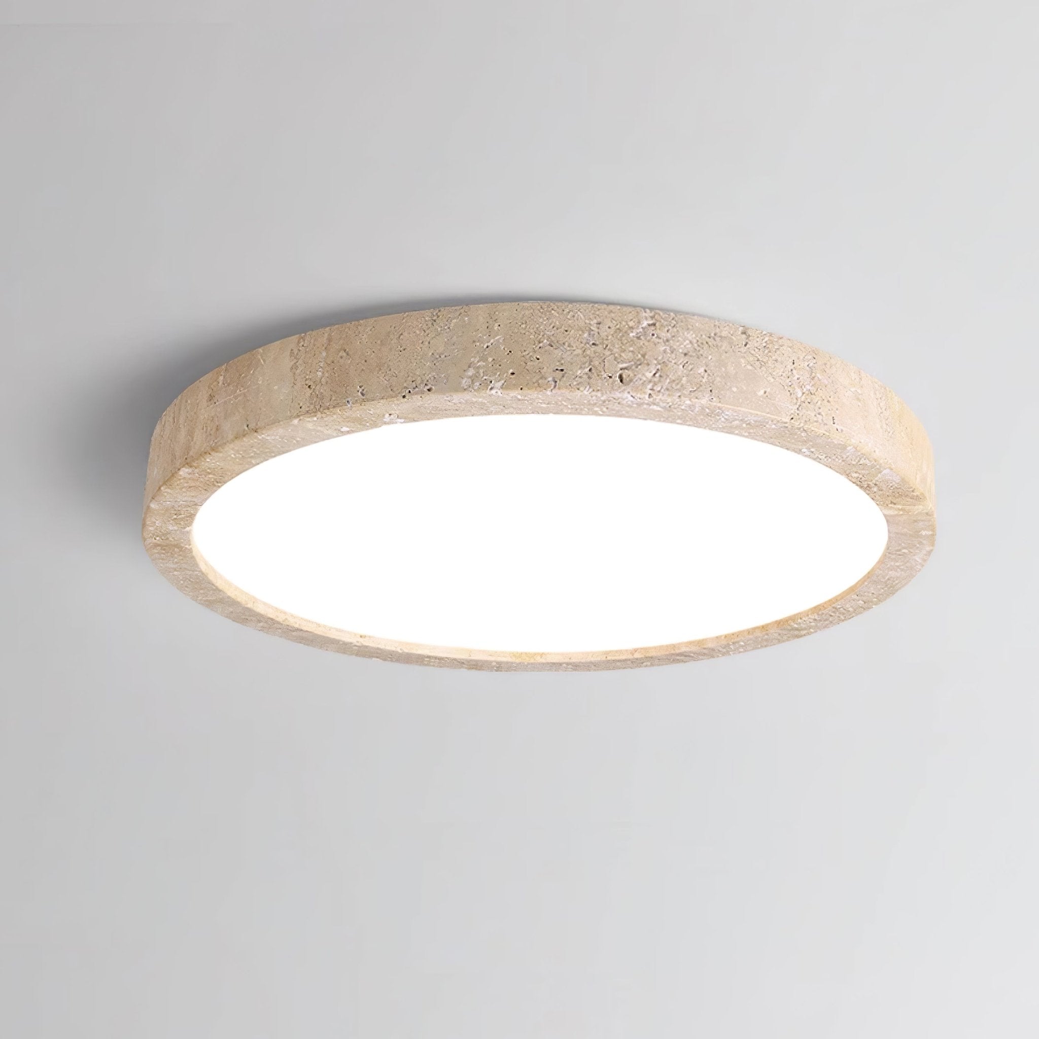 Artalor Minimalist Travertine Ceiling Light - Neutral Decor