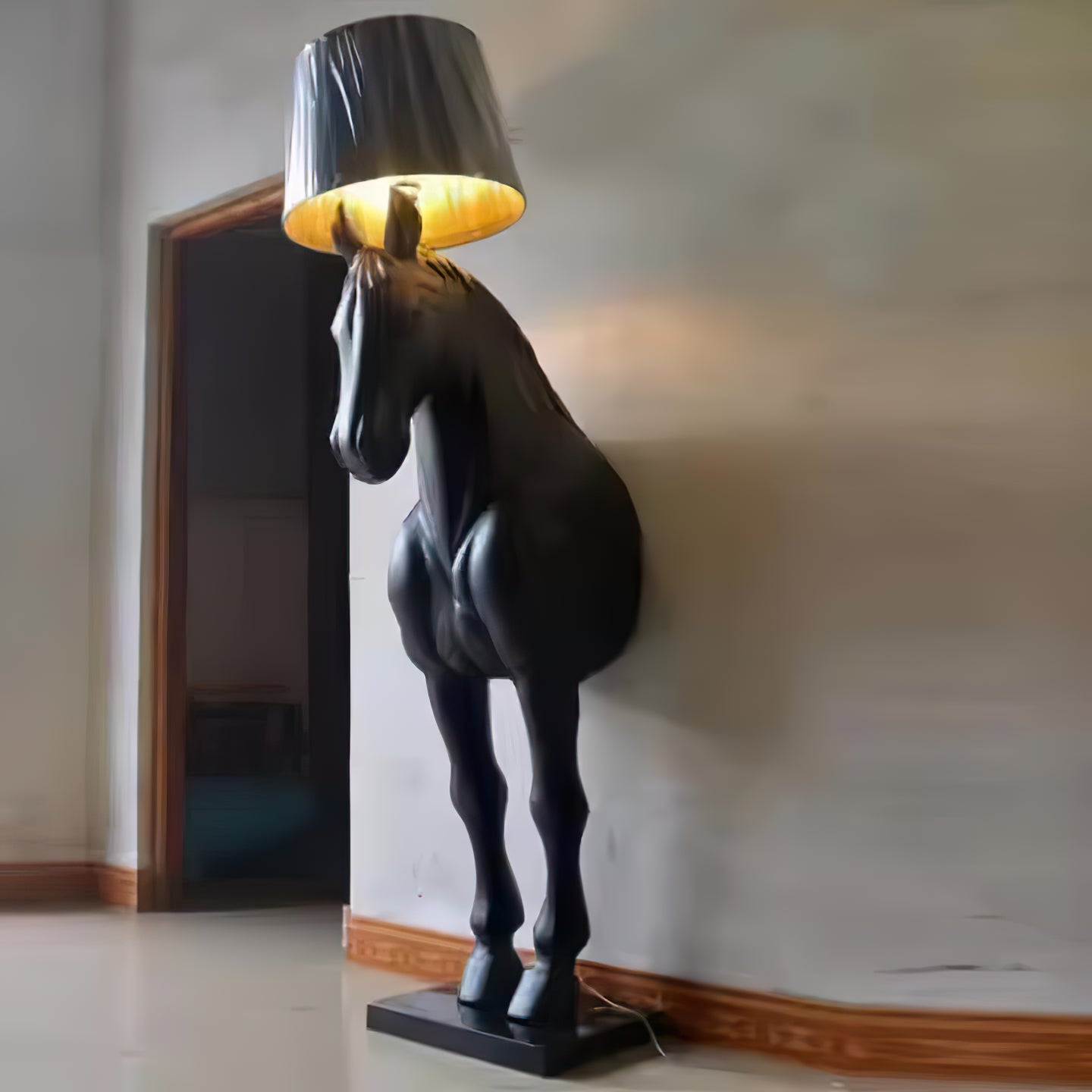 Derion Fabric Resin Floor Lamp